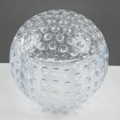 1980s Modern Lucite Ice Bucket Golf Ball Design