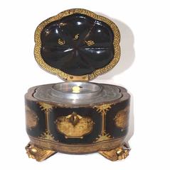 Antique Chinese Export Melon-Form Tea Caddy, circa 1845