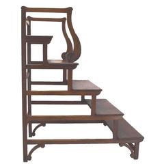 Antique French Charles X Period Provincial Oak Library Steps, circa 1825