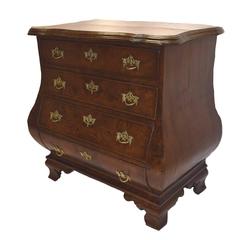 Rare and Fine Antique Anglo/Dutch Diminutive Bombe Chest, circa 1770