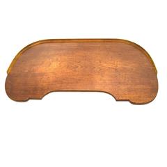 Rare Antique French Empire Brass-Bound Mahogany Kidney-Shaped Table, circa 1815