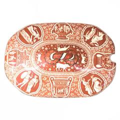 Rare Antique Spode "Greek Pattern" Orange Transfer Covered Tureen, circa 1810