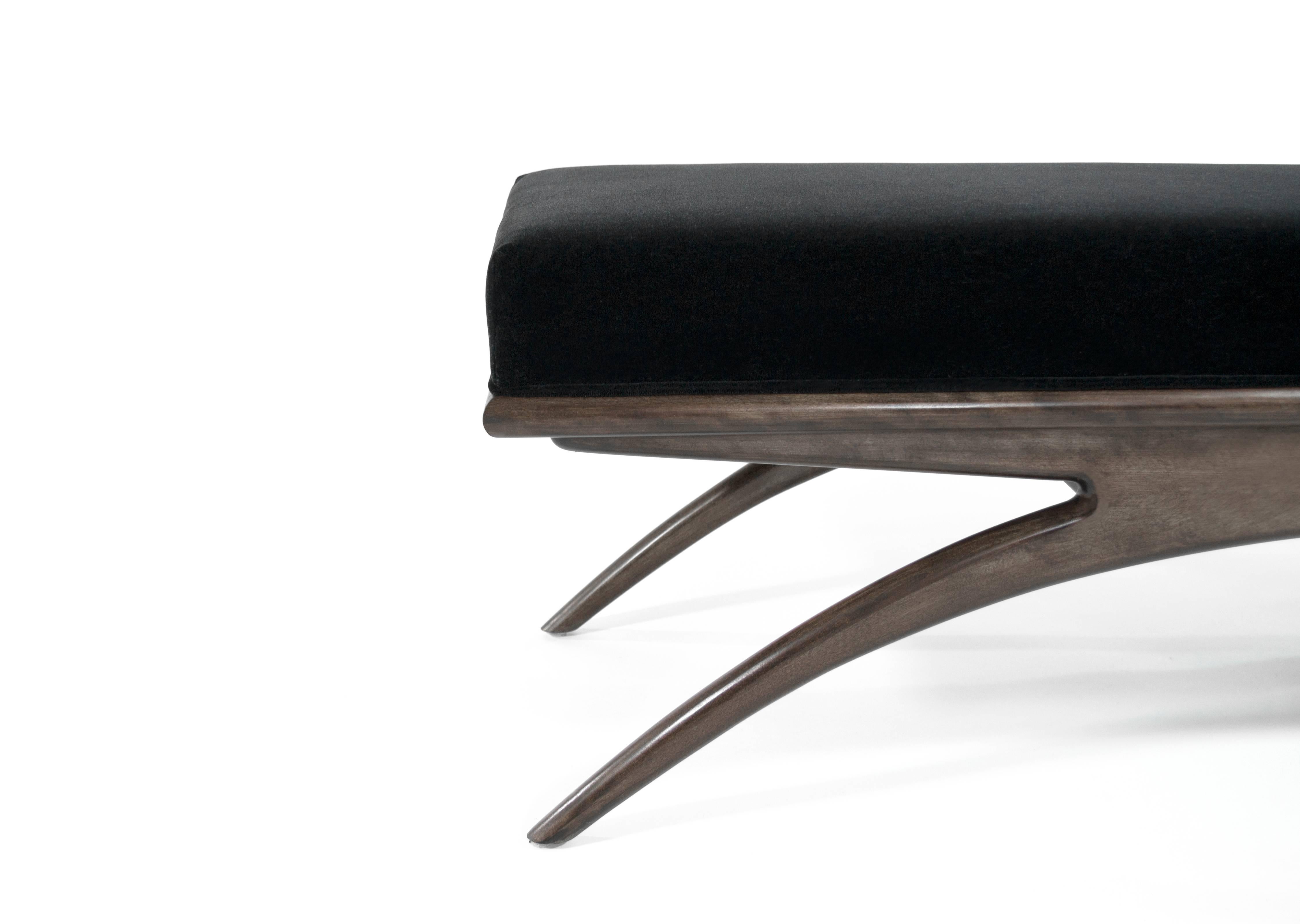 Walnut Convex Bench 1