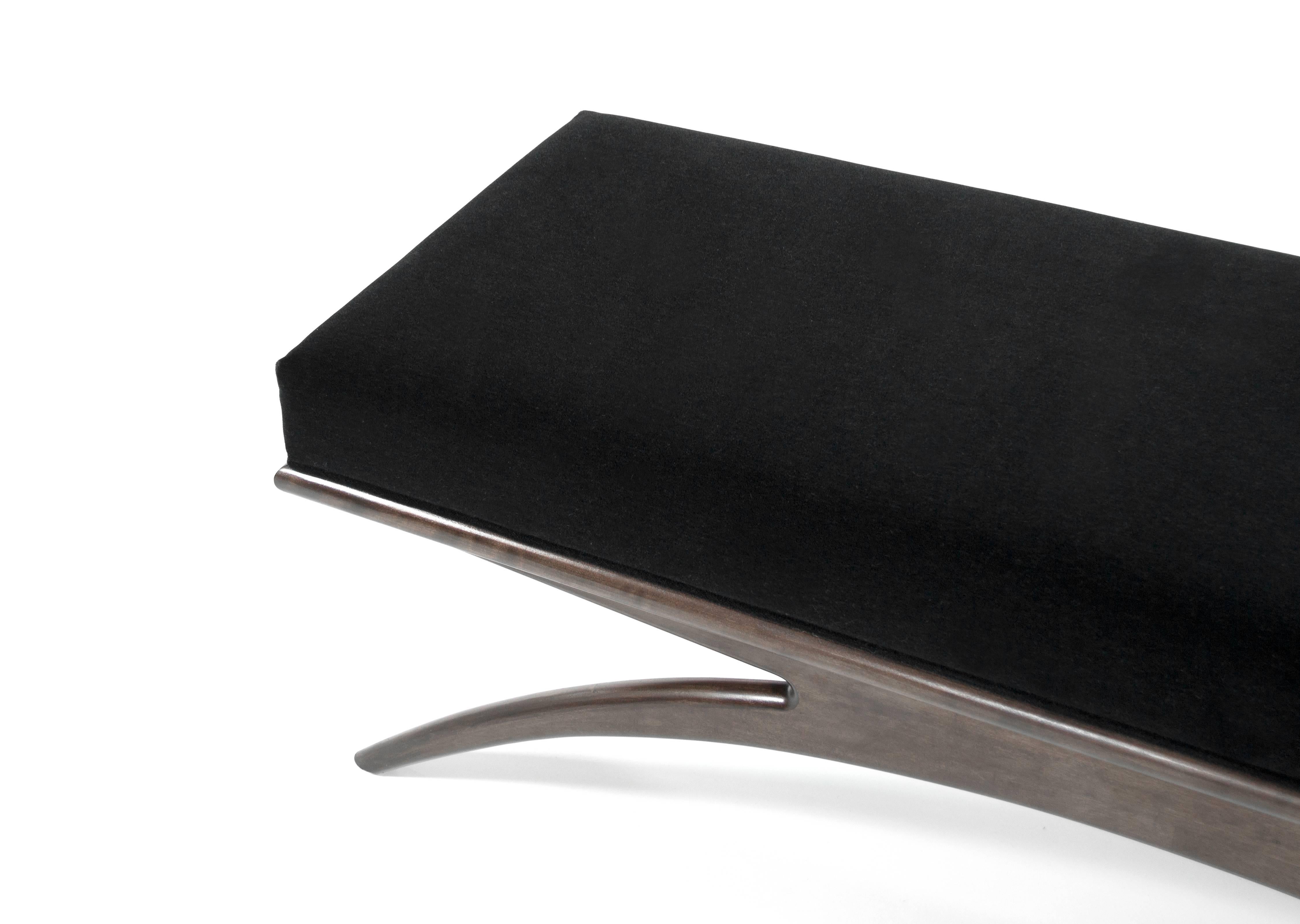 Walnut Convex Bench 2