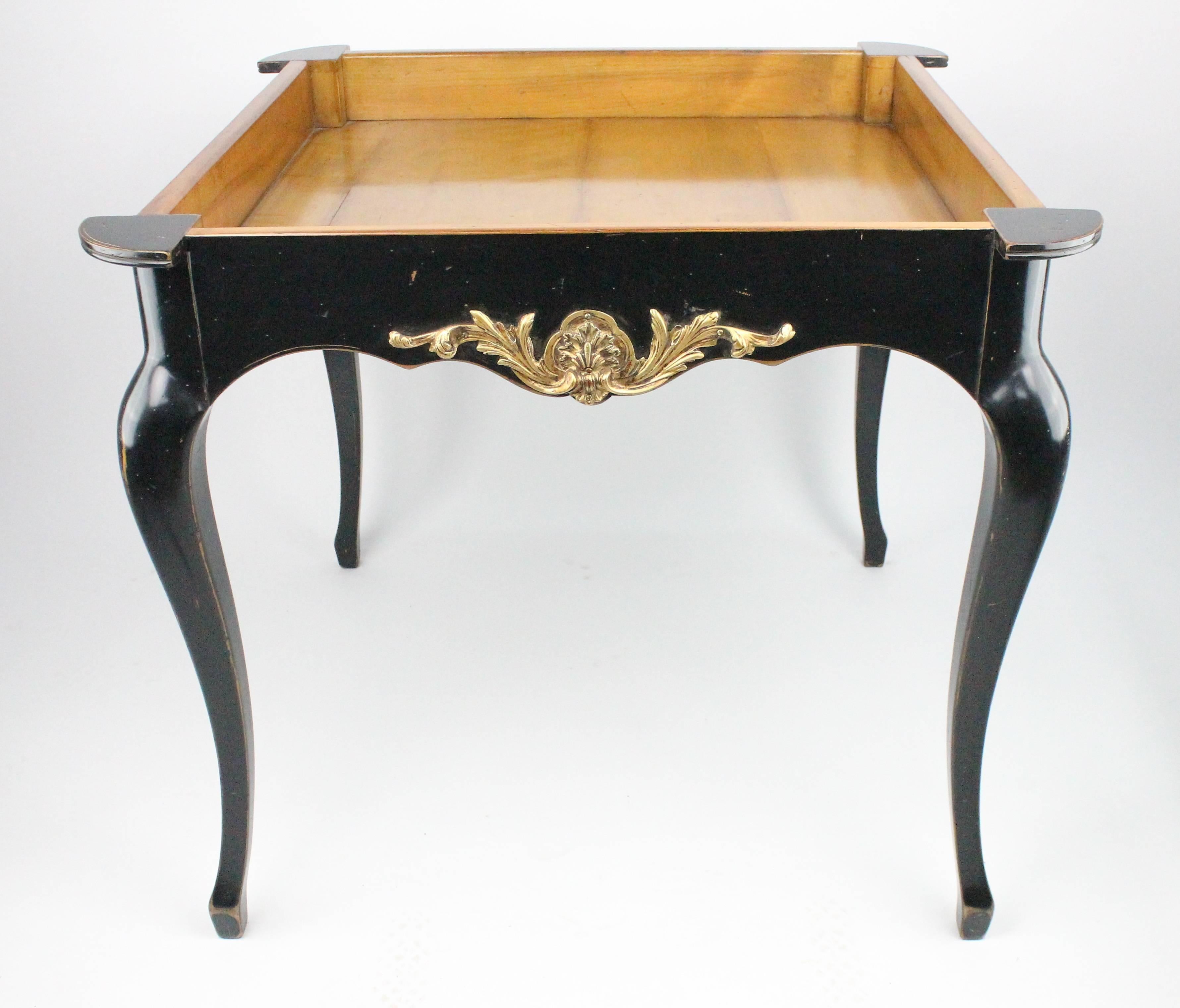 Hand-Painted Moissonnier Reversible Games or Card Table, France, 20th Century For Sale
