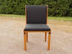 Set of Four Stunning Dining Chairs in Swedish Art Deco by Carl Bergsten