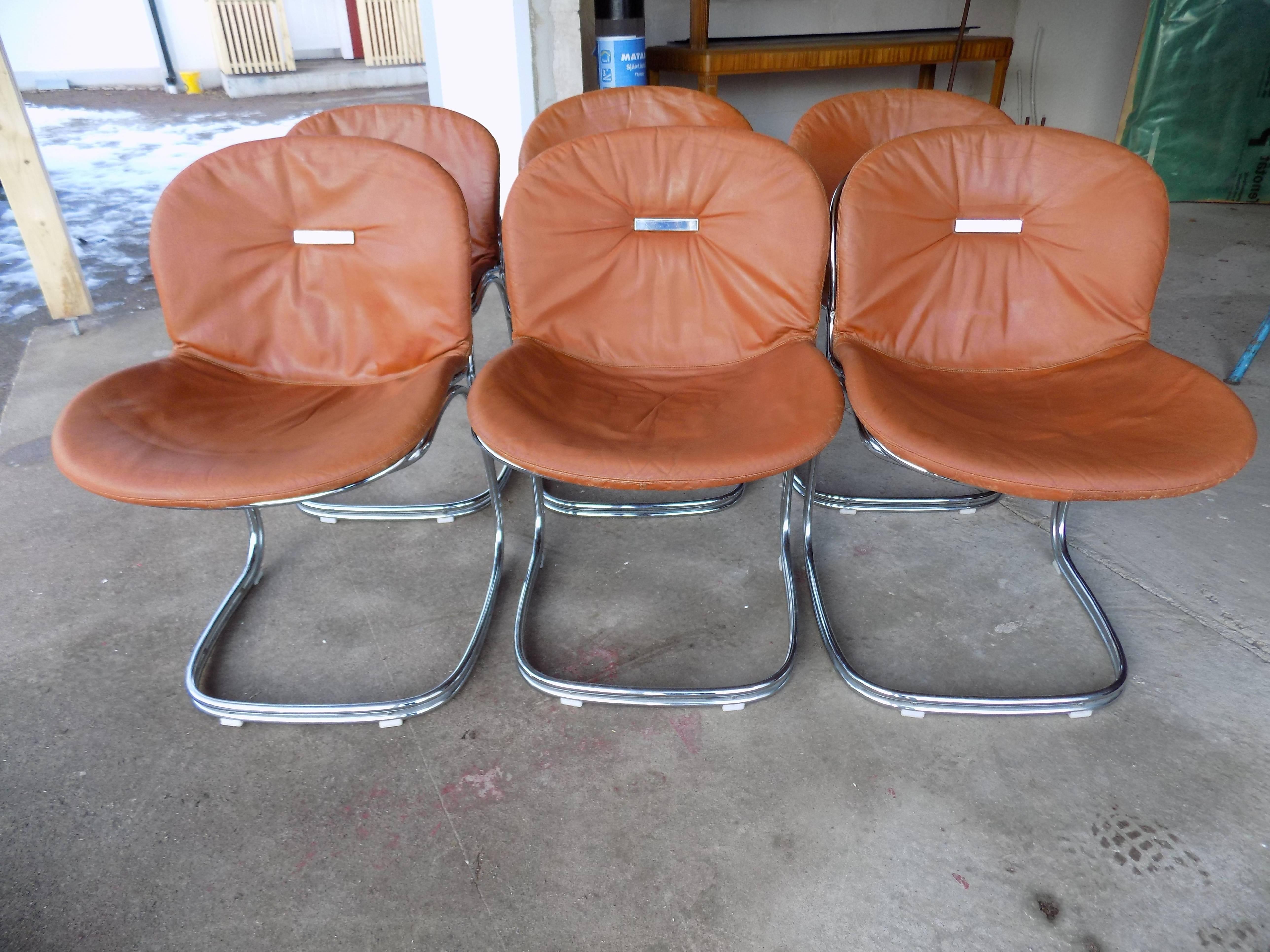 Mid-Century Modern Nice Set of Sabrina Dining Table and Chairs by Gastone Rinaldi