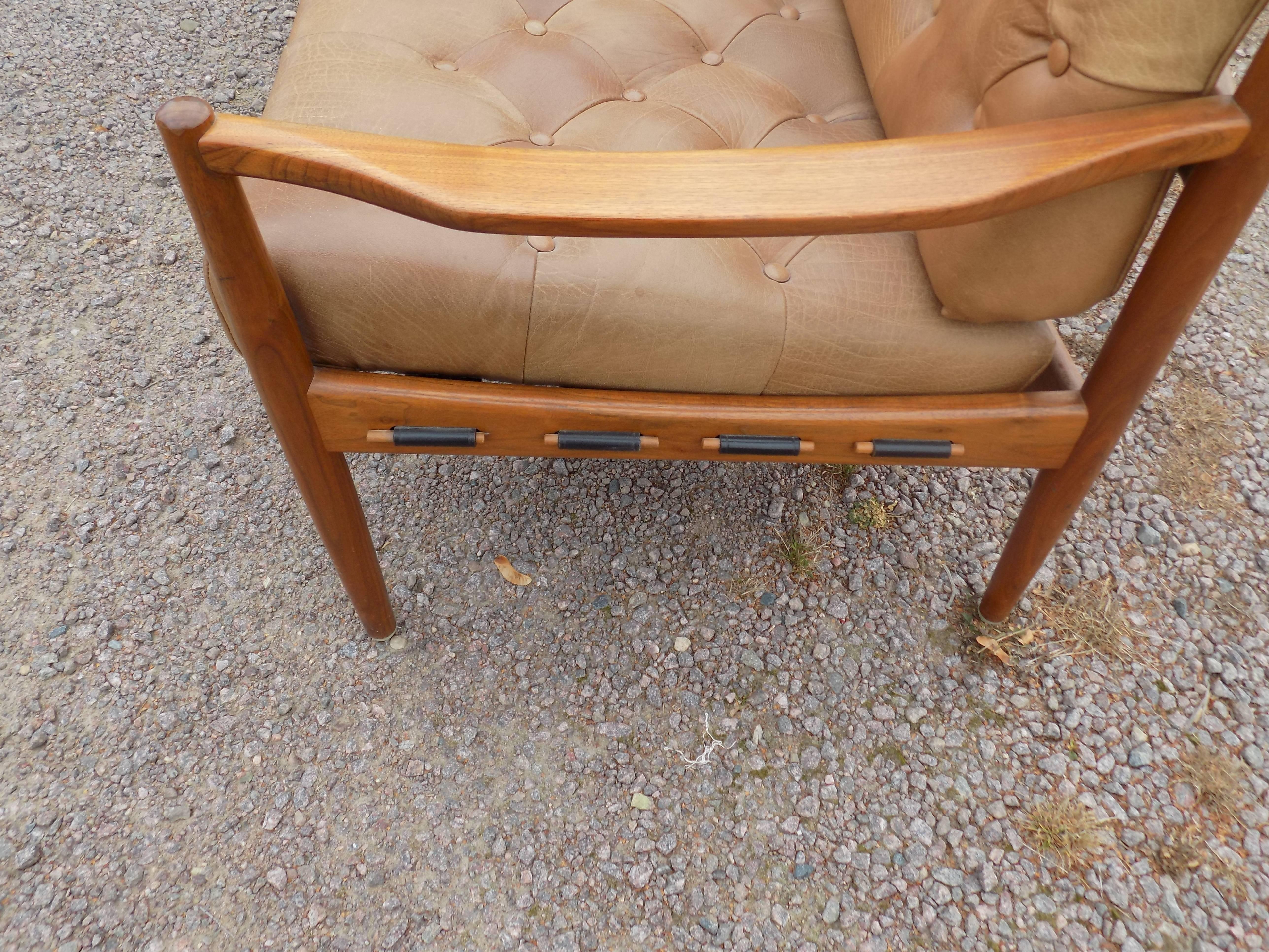 Mid-Century Modern Pair of Armchairs by Ingemar Thillmark for OPE Mobler, Midcentury Modern