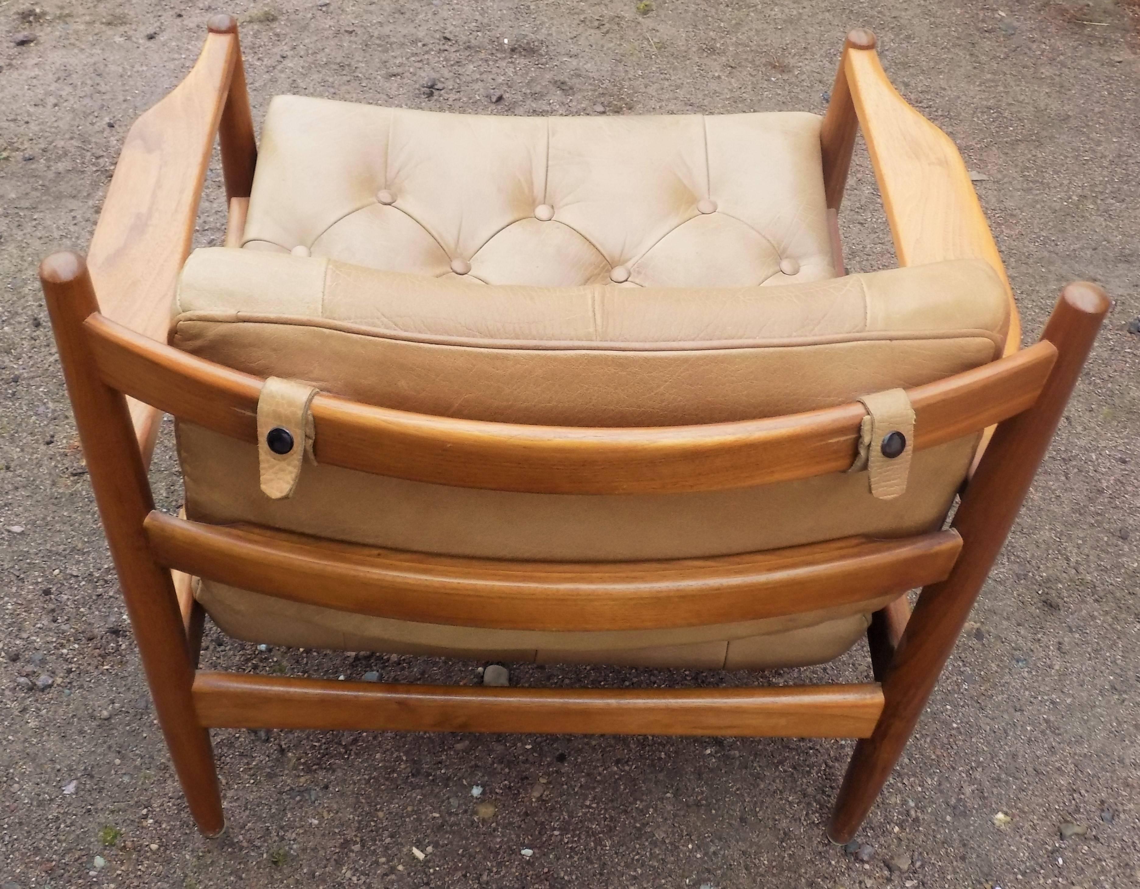 Mid-20th Century Pair of Armchairs by Ingemar Thillmark for OPE Mobler, Midcentury Modern