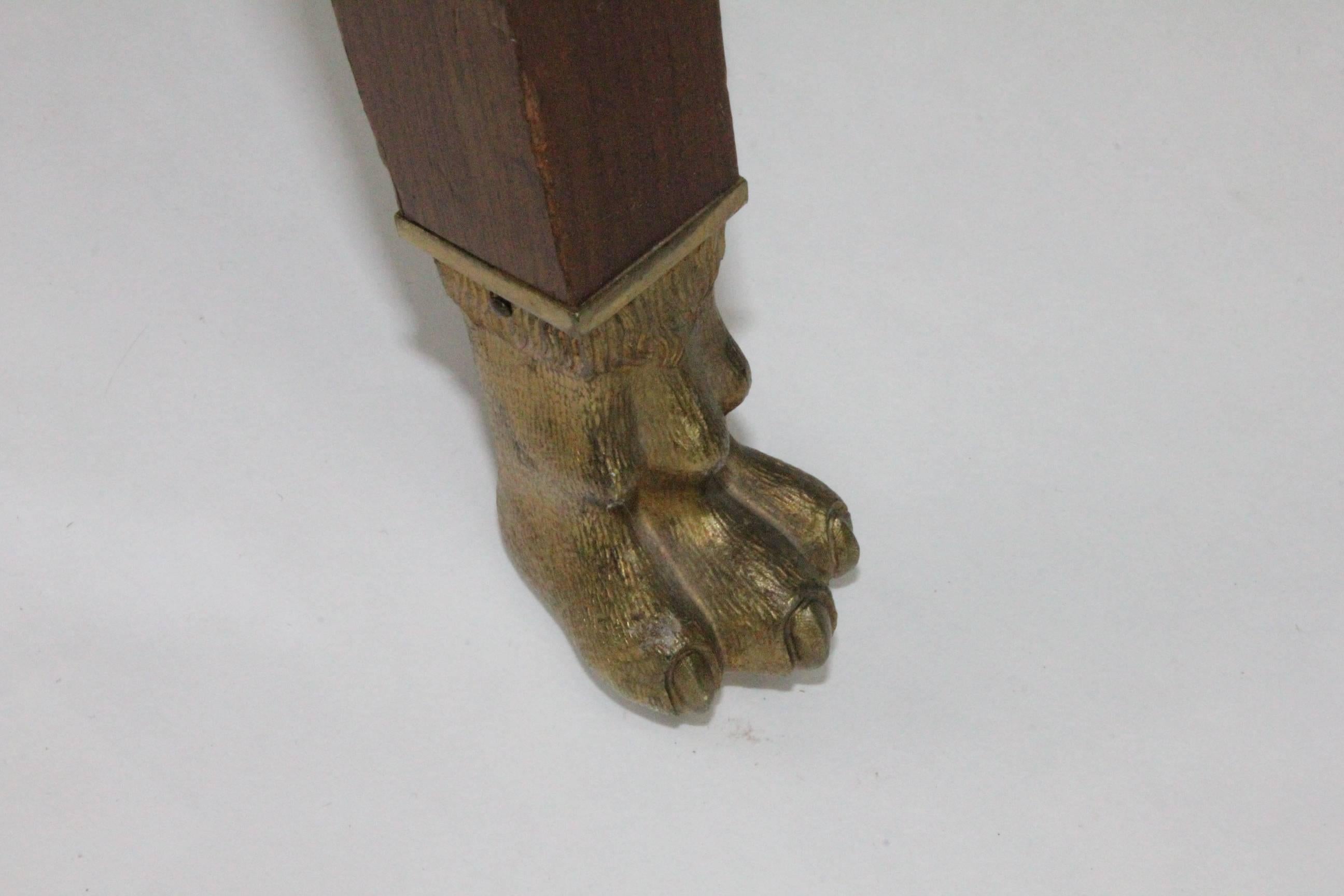 Tabouret suédois en acajou de style Empire de la fin du XIXe siècle Bon état - En vente à Skanninge, SE
