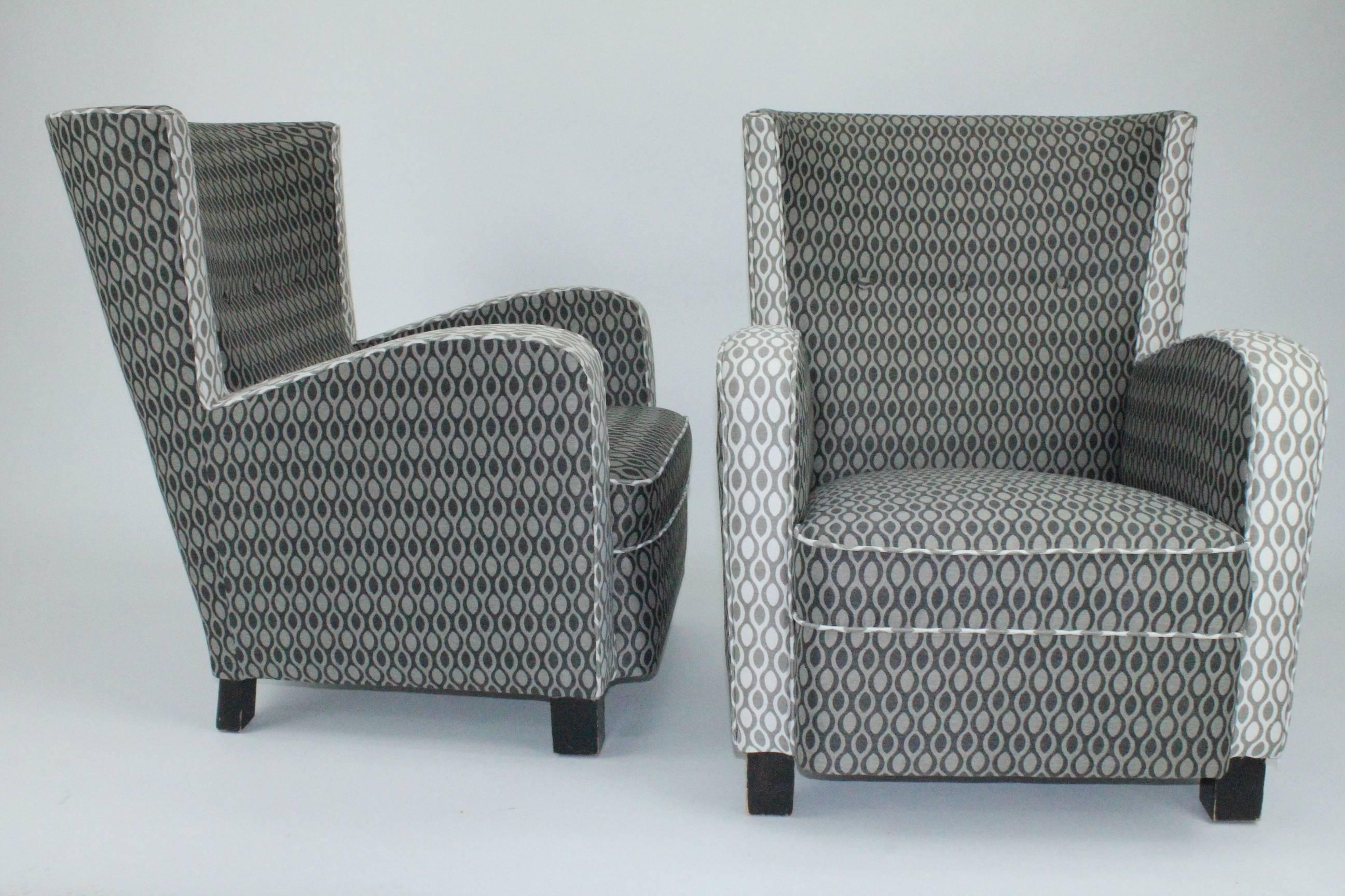 Pair of Swedish 1930s Easy Chairs Attributed to Margareta Köhler for Futurum 1