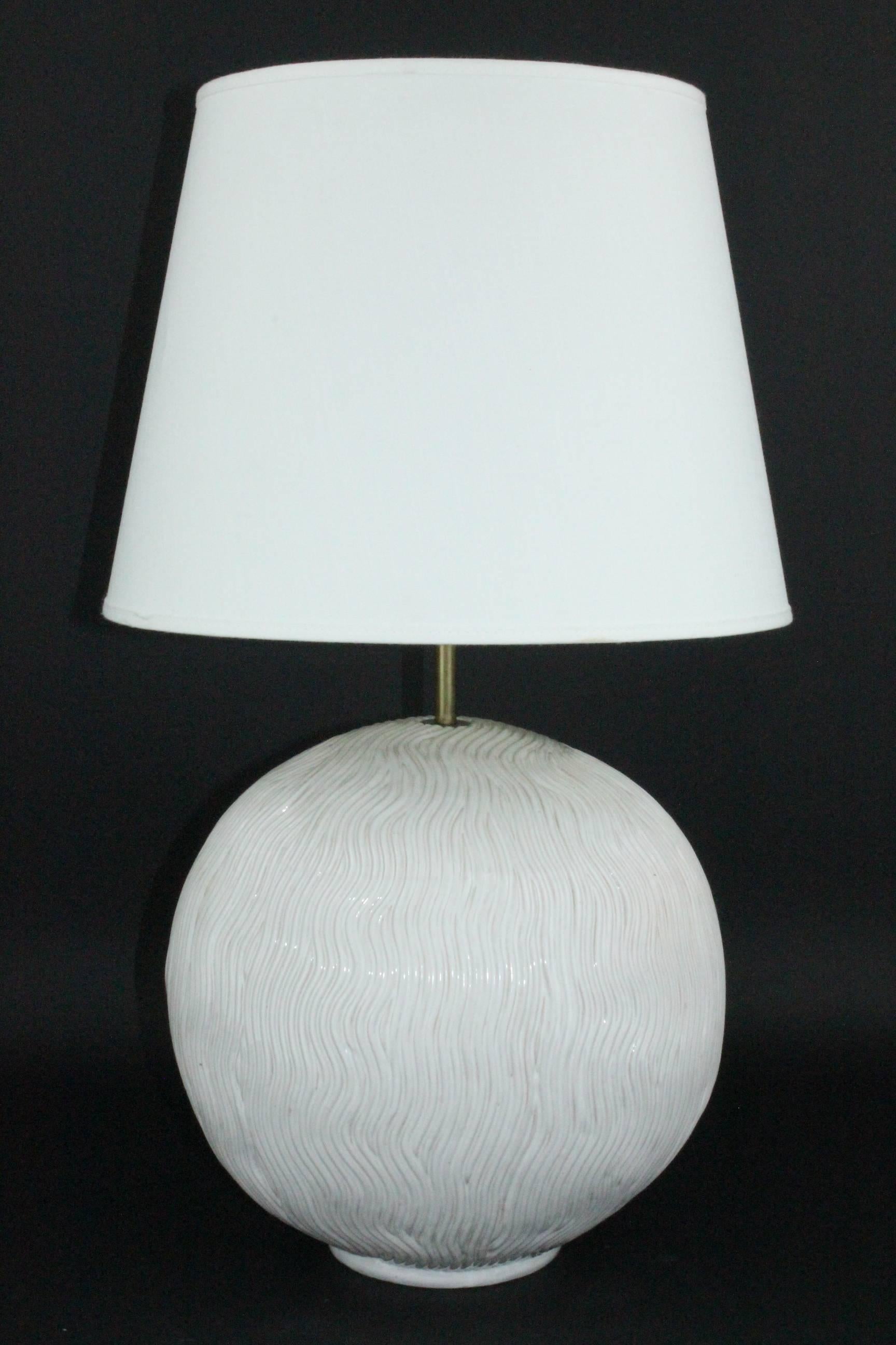 Modern Outstanding and Probably Unique, Late 1930s Table Lamp by Ugo Zaccagnini For Sale