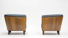 Pair of Elm Lounge Chairs by Oscar Nilsson