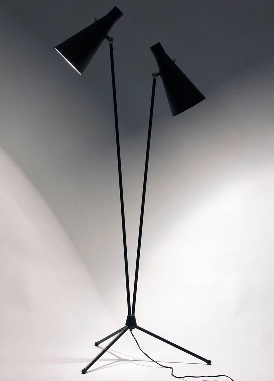 Brass Floor Lamp by Alf Svensson for Bergboms