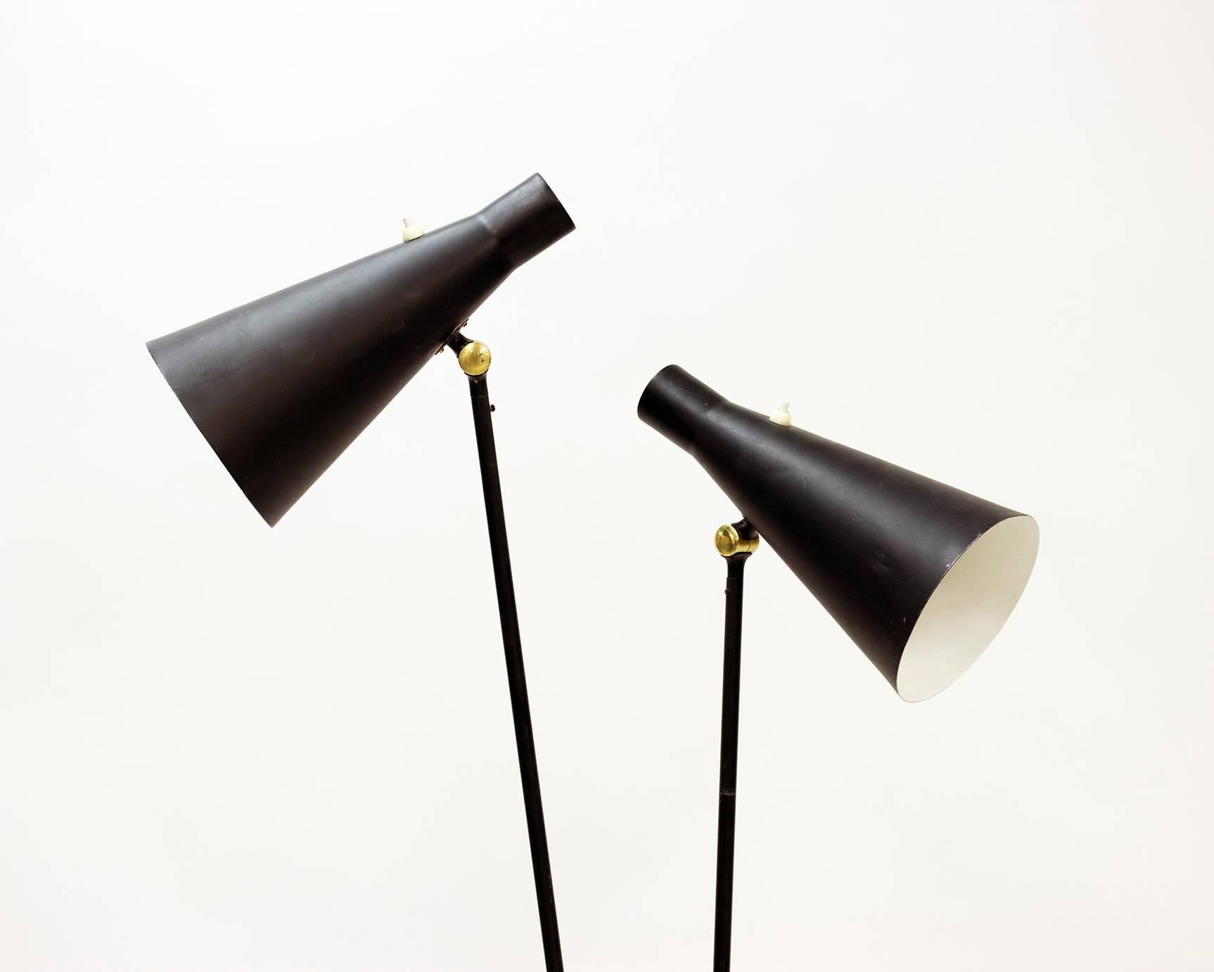 Scandinavian Modern Floor Lamp by Alf Svensson for Bergboms