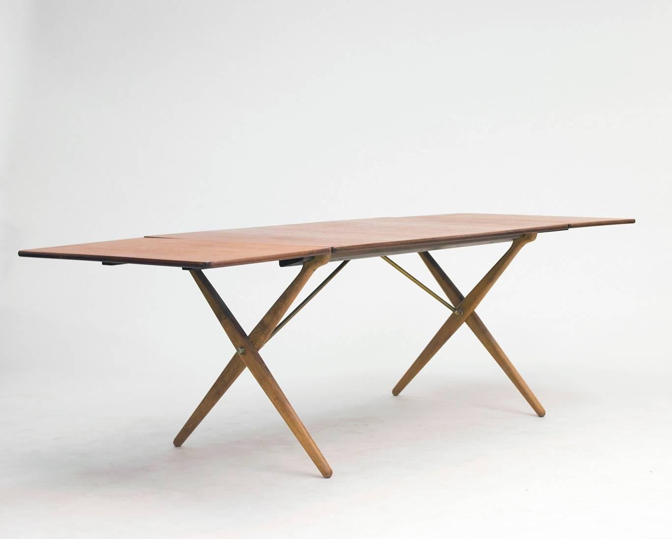 Danish Cross-legged Dining Table by Hans J. Wegner