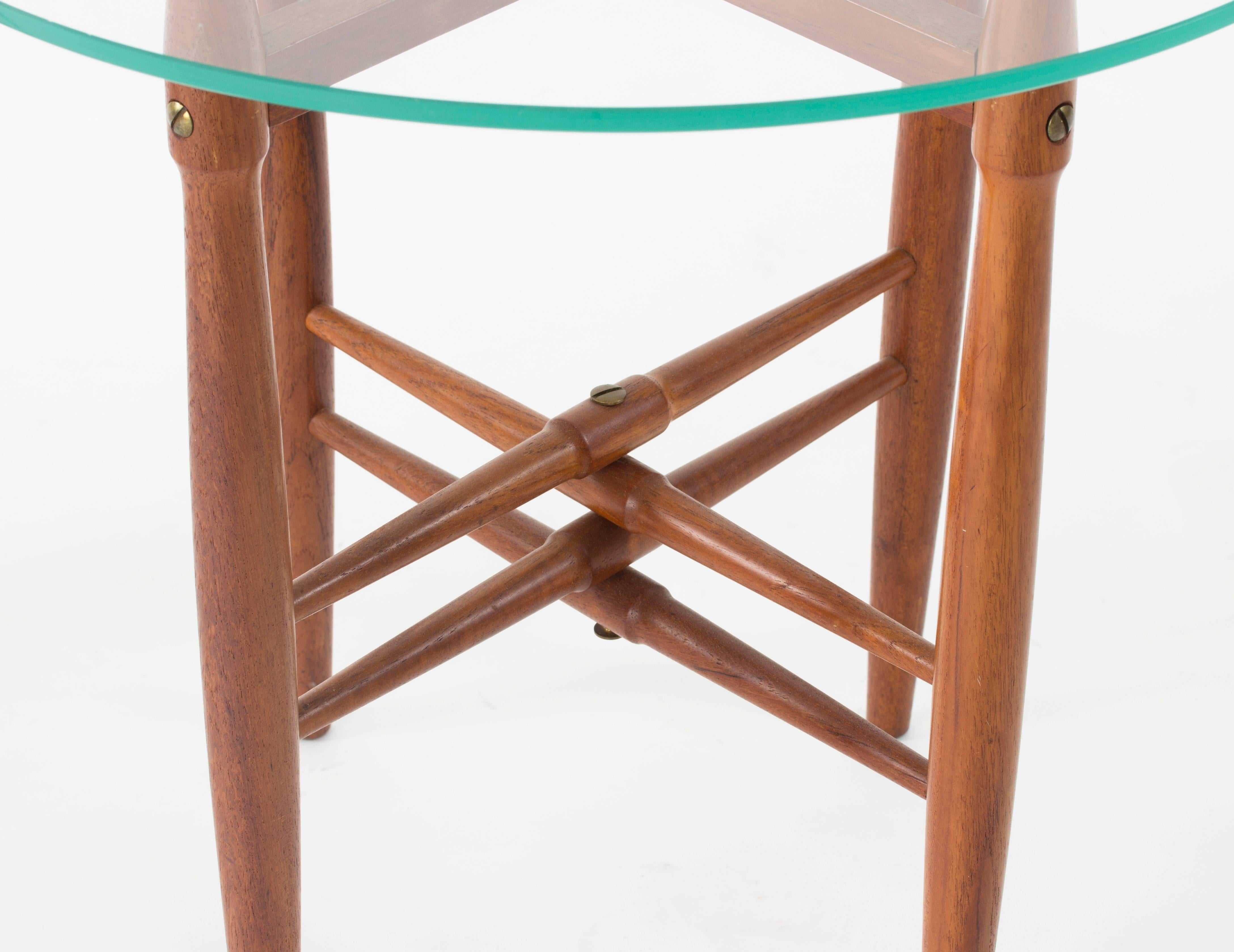 Danish Pair of Mahogany Side Tables by Poul Hundevad