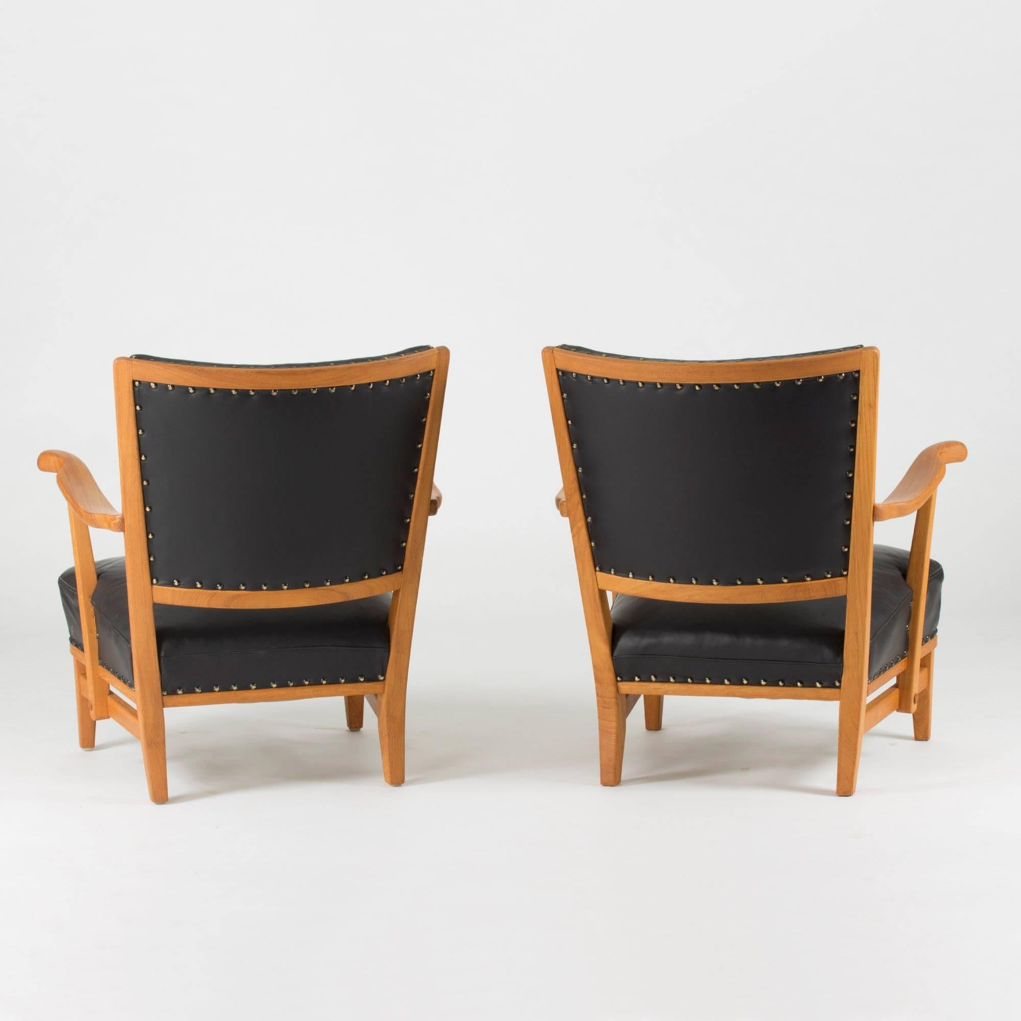 Scandinavian Modern Pair of Lounge Chairs by Elias Svedberg