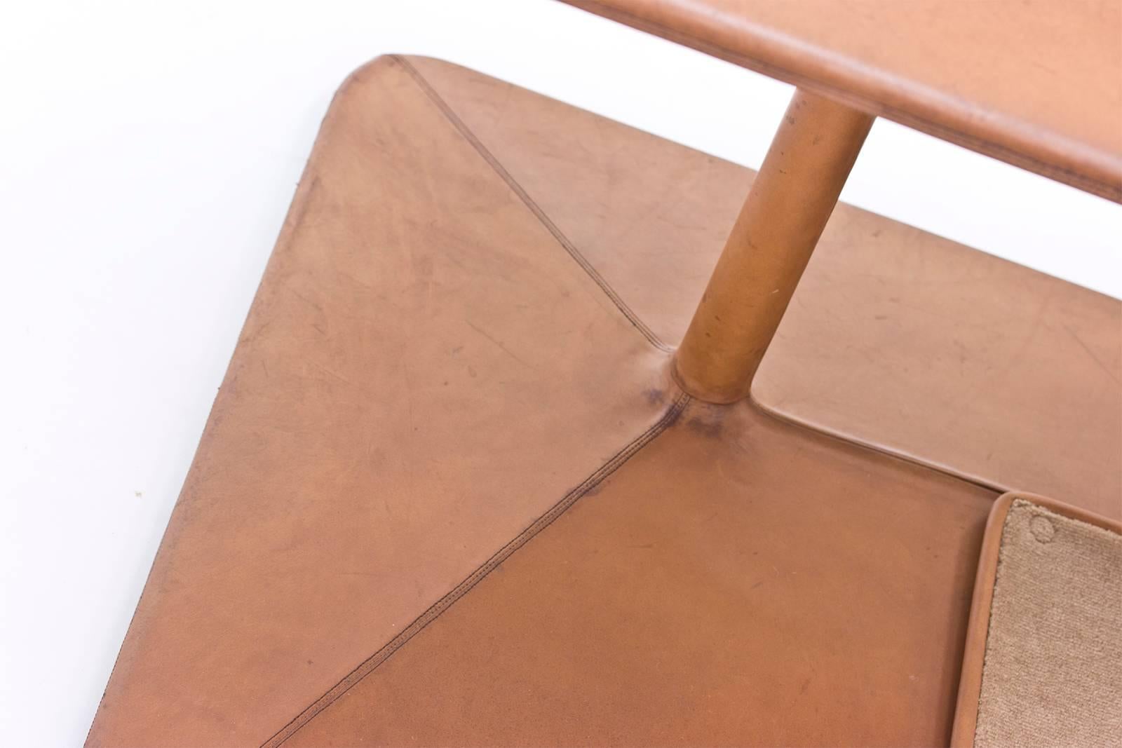 Mid-20th Century Leather Dressed 1960s Desk from NK