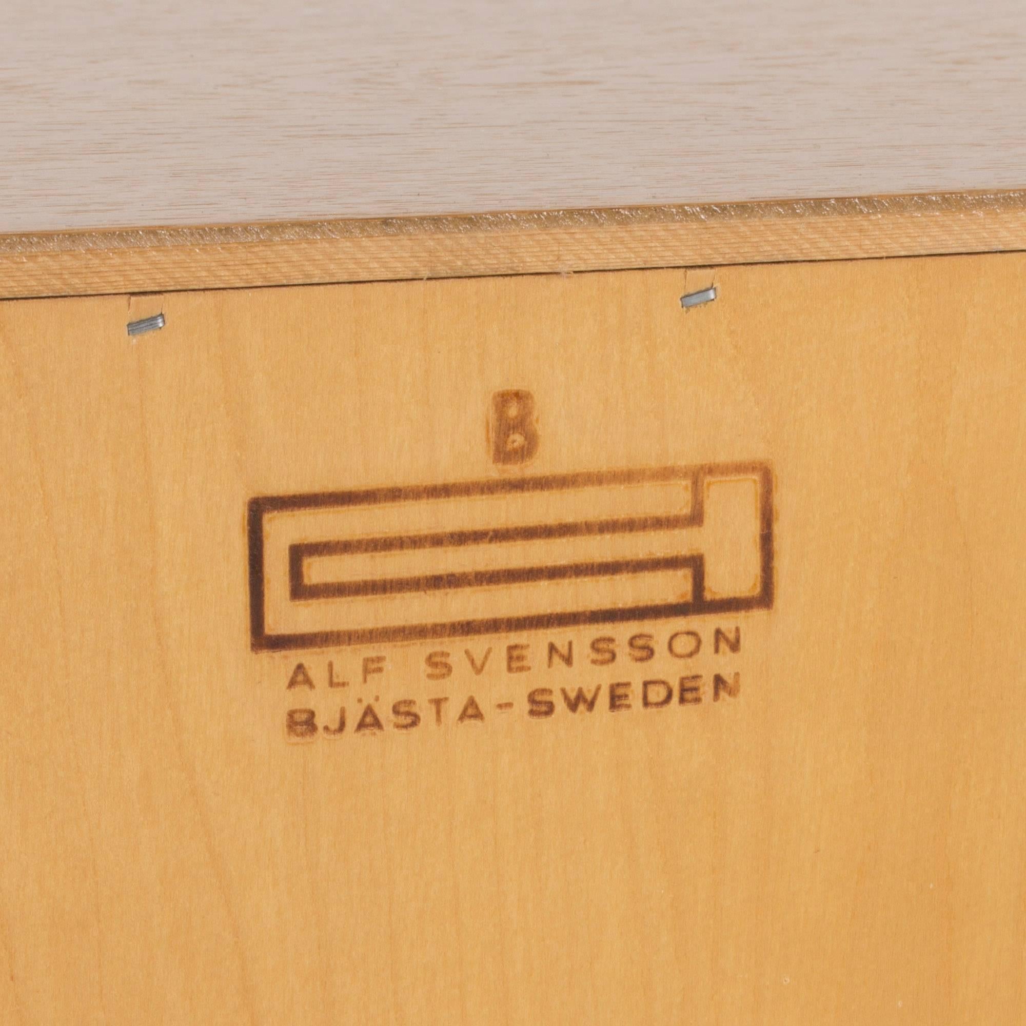 Mid-20th Century Oak Chest of Drawers by Alf Svensson