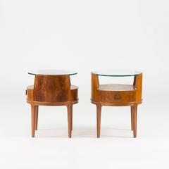 Pair of Mahogany Bedside Tables by Axel Larsson