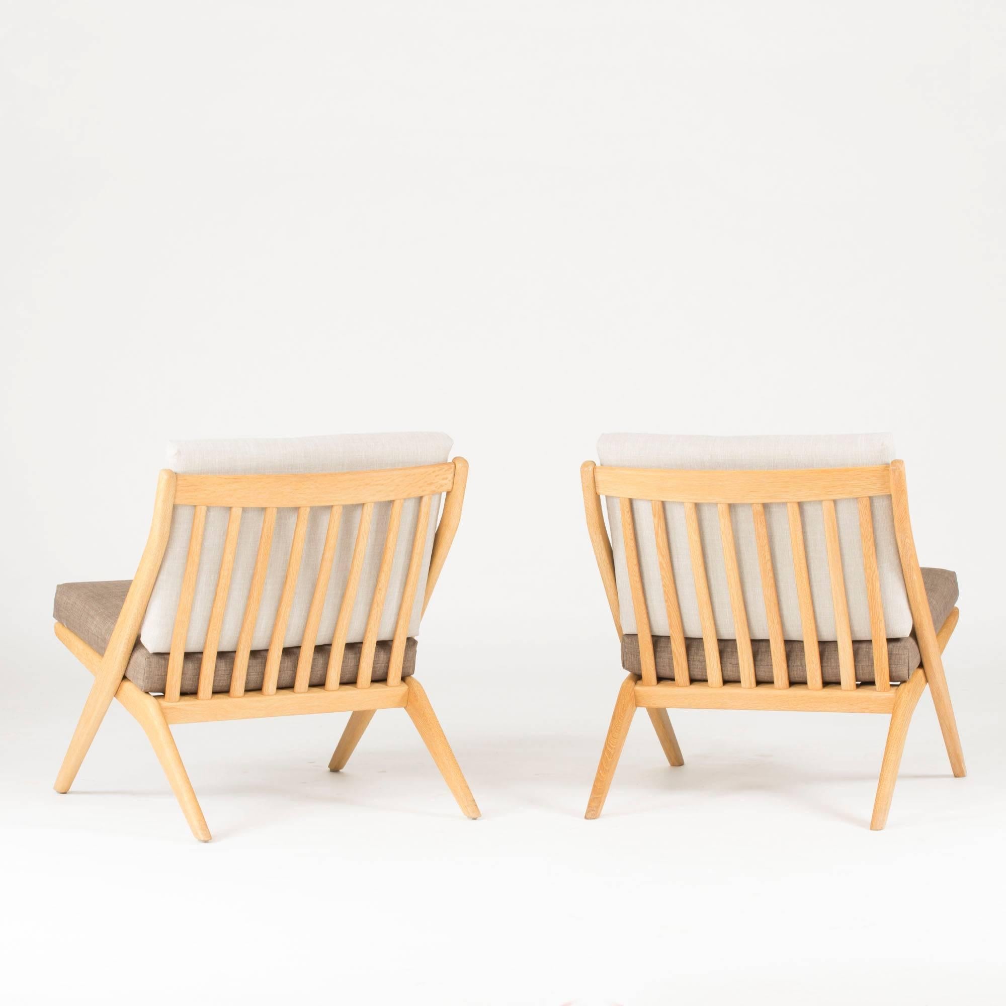 Scandinavian Modern Pair of Lounge Chairs by Folke Ohlsson