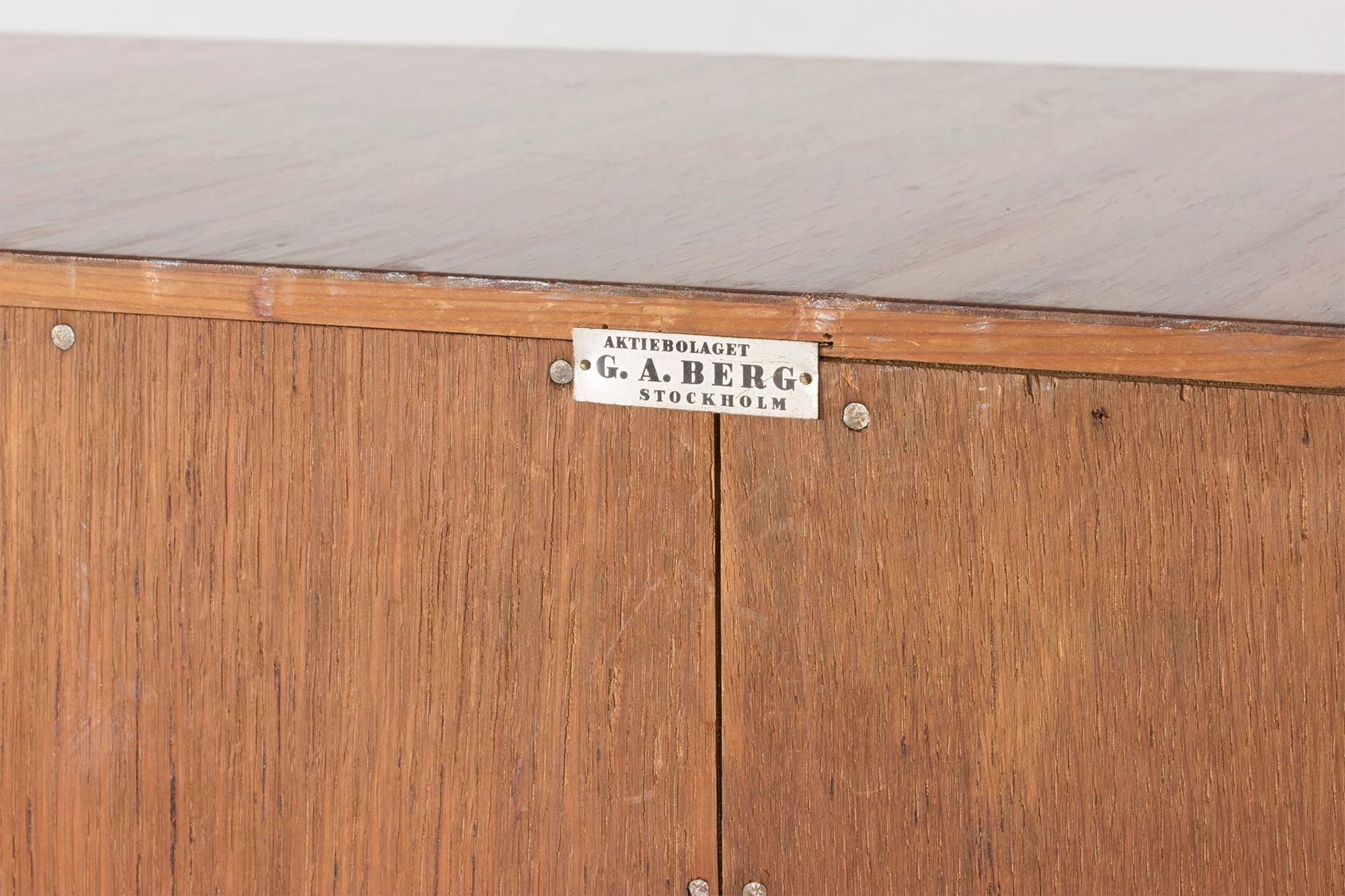 Mid-20th Century Mahogany Cabinet by G. A. Berg