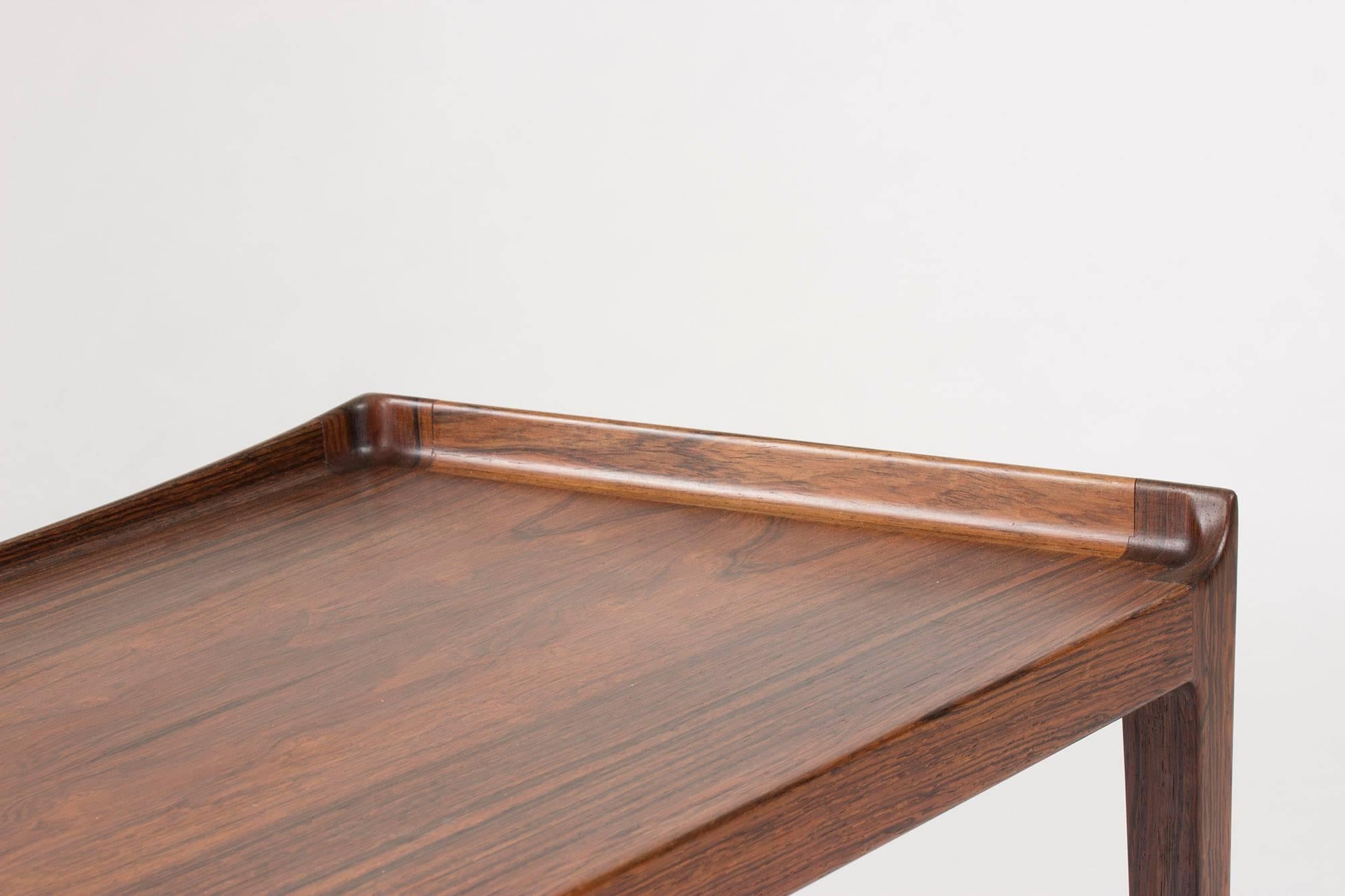 Danish Rosewood Nesting Table by Kurt Østervig