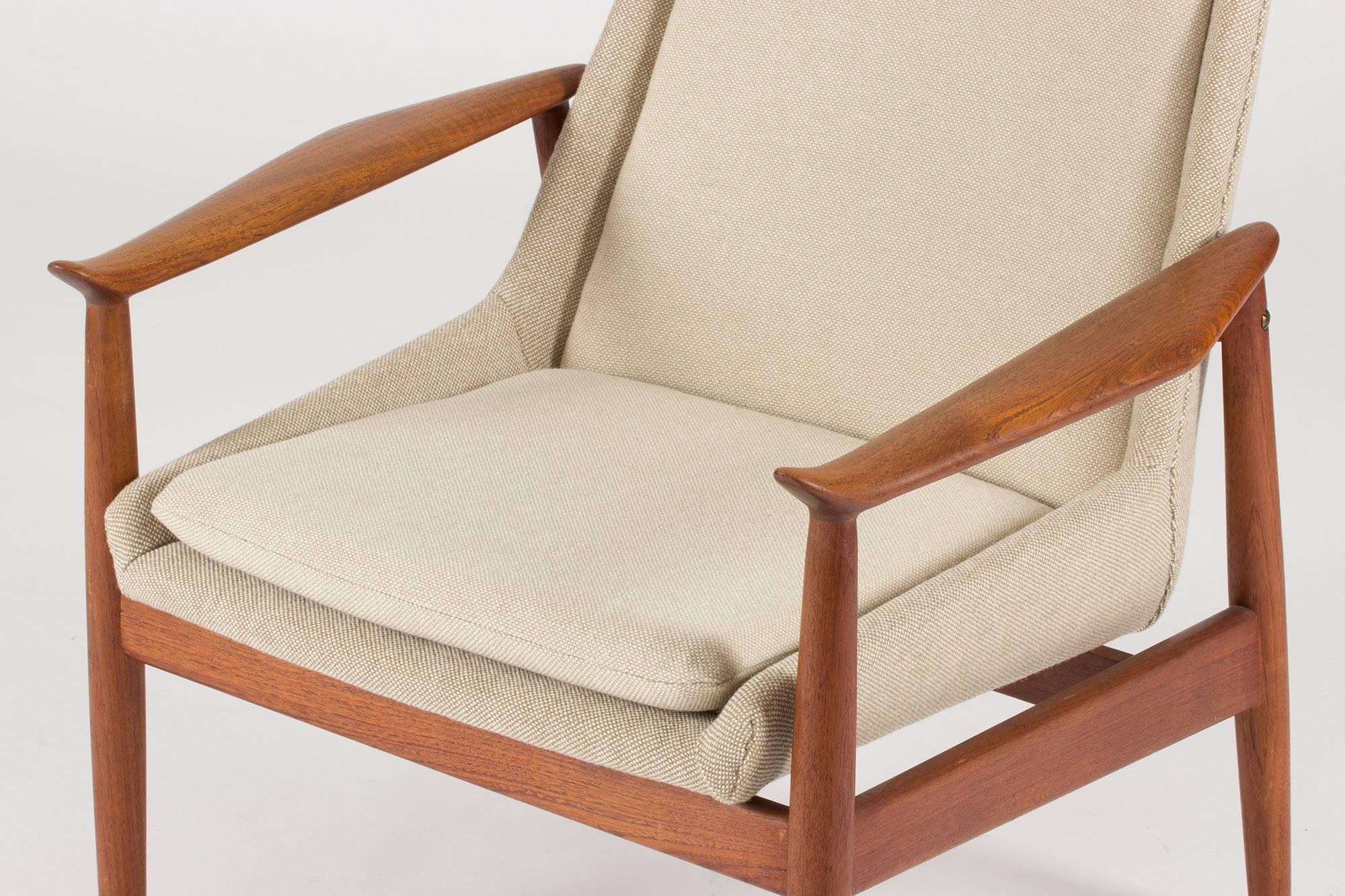 Pair of Teak Lounge Chairs by Arne Vodder In Excellent Condition In Stockholm, SE