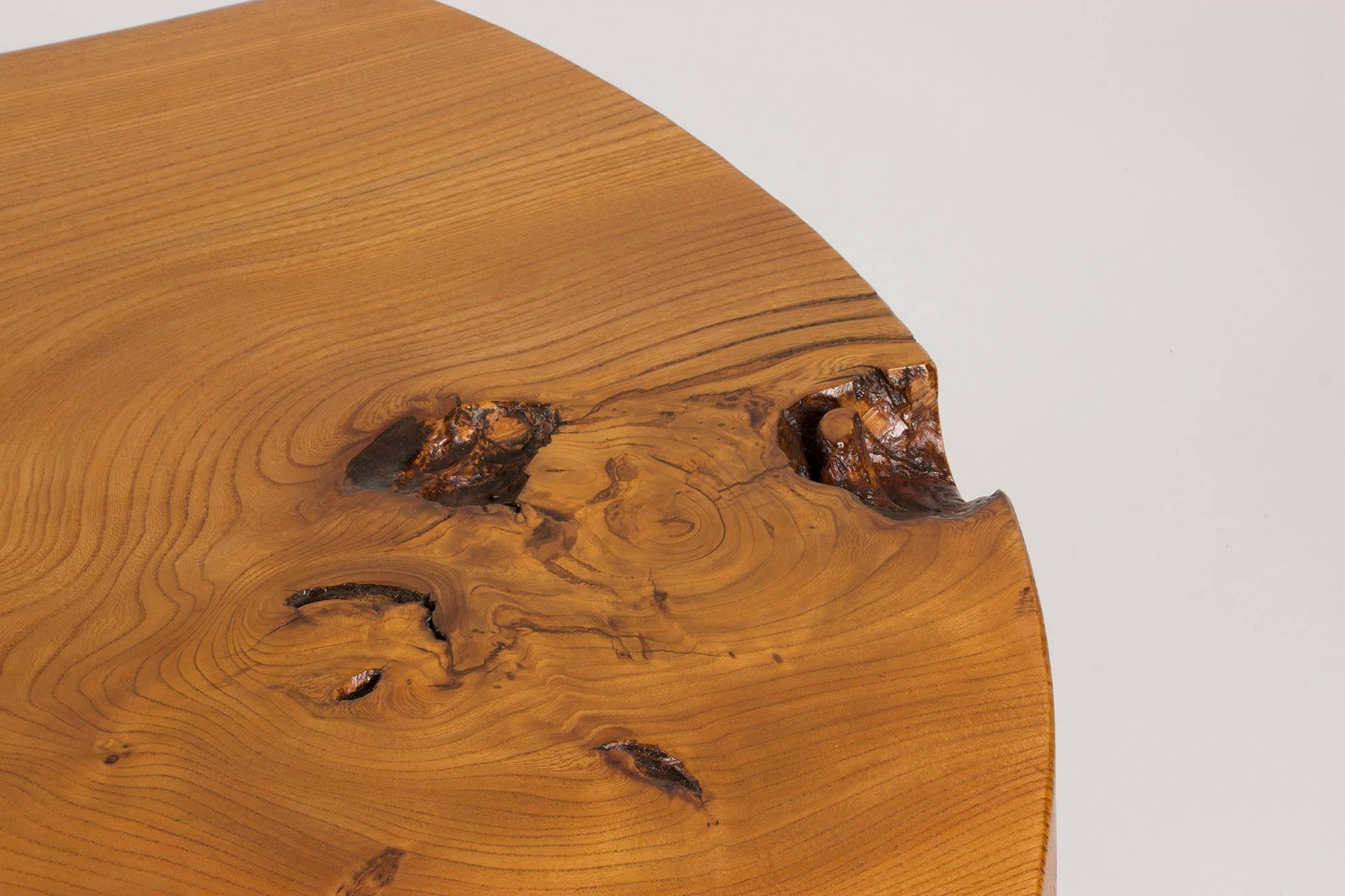 Mid-20th Century Pine Slab Coffee Table from C. A. Beijbom