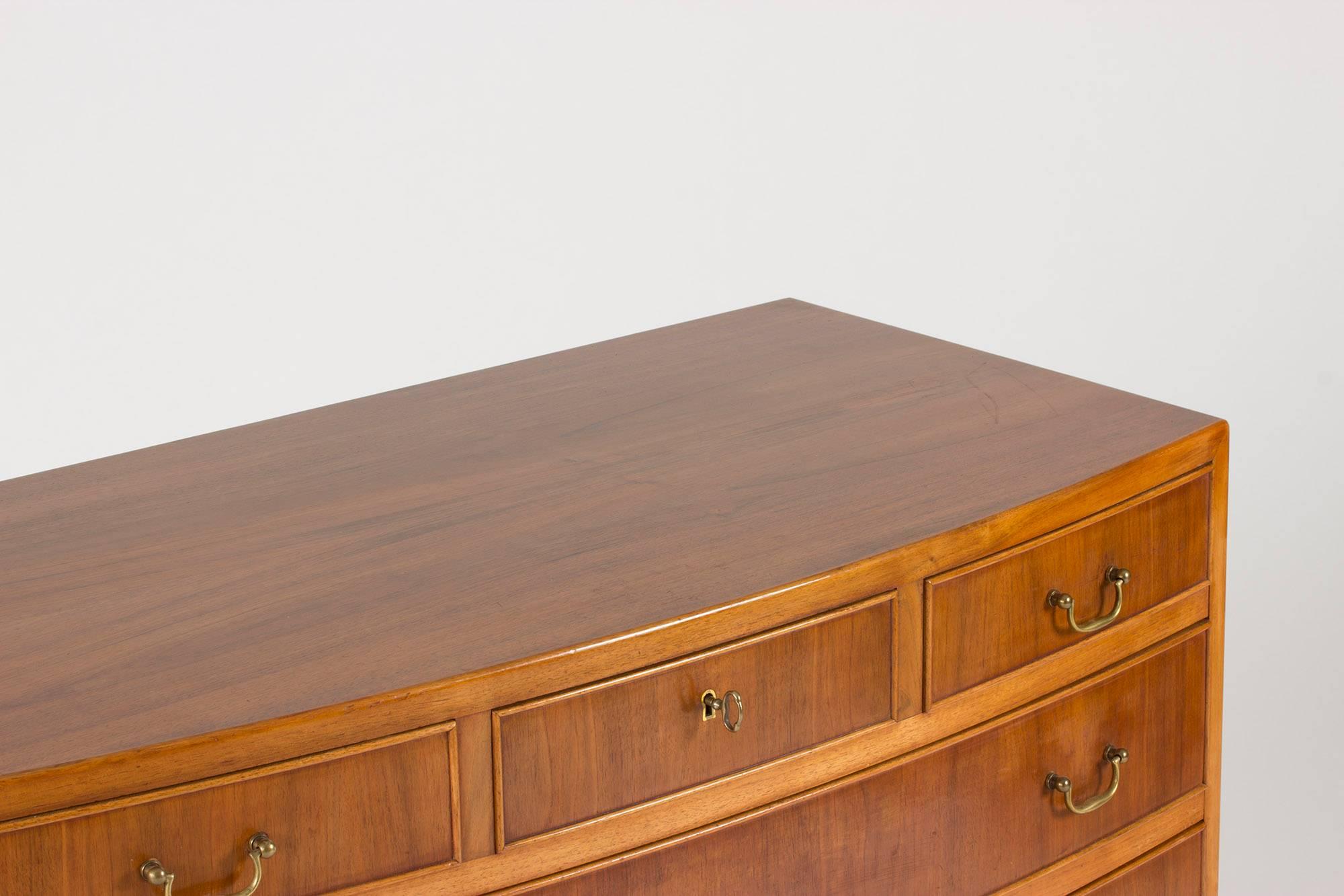 Danish Mahogany Chest of Drawers by Ole Wanscher