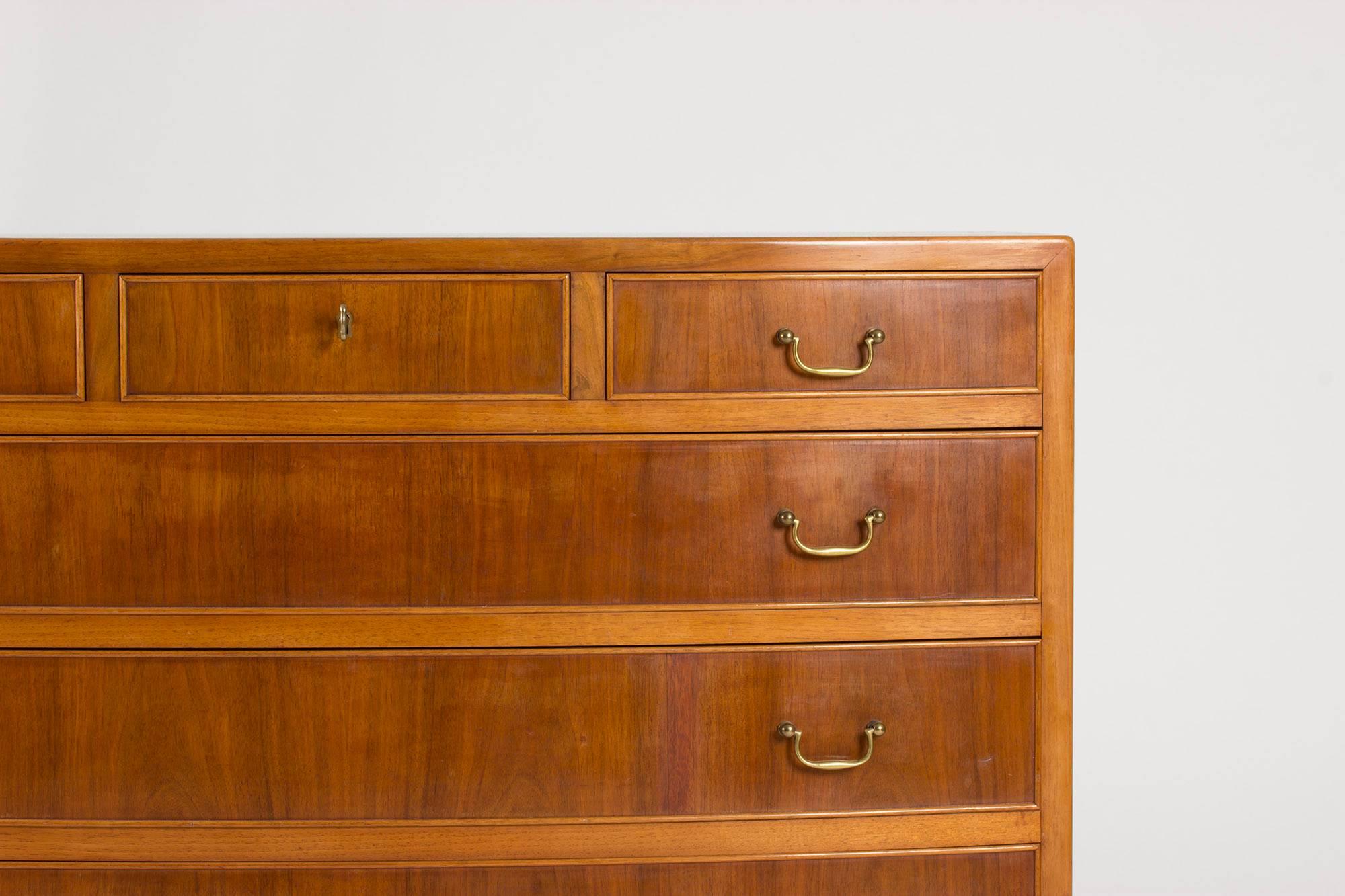 Mahogany Chest of Drawers by Ole Wanscher In Excellent Condition In Stockholm, SE