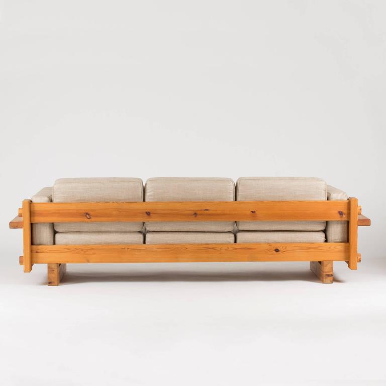 Pine Sofa by Yngve Ekström at 1stDibs pine couch, pine wood couch, pine wood sofa