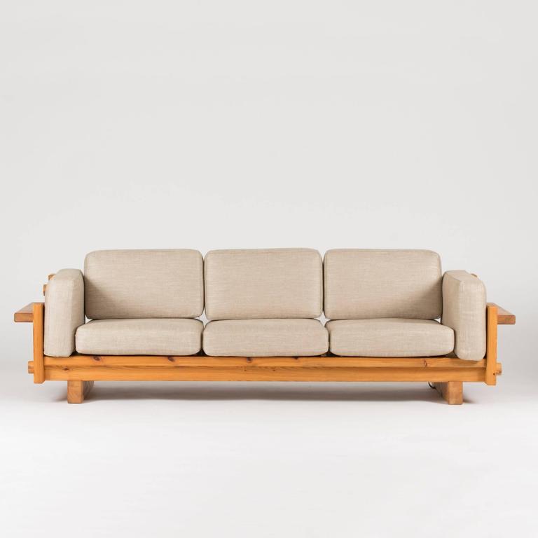 Pine Sofa by Yngve Ekström at 1stDibs pine couch, pine wood couch
