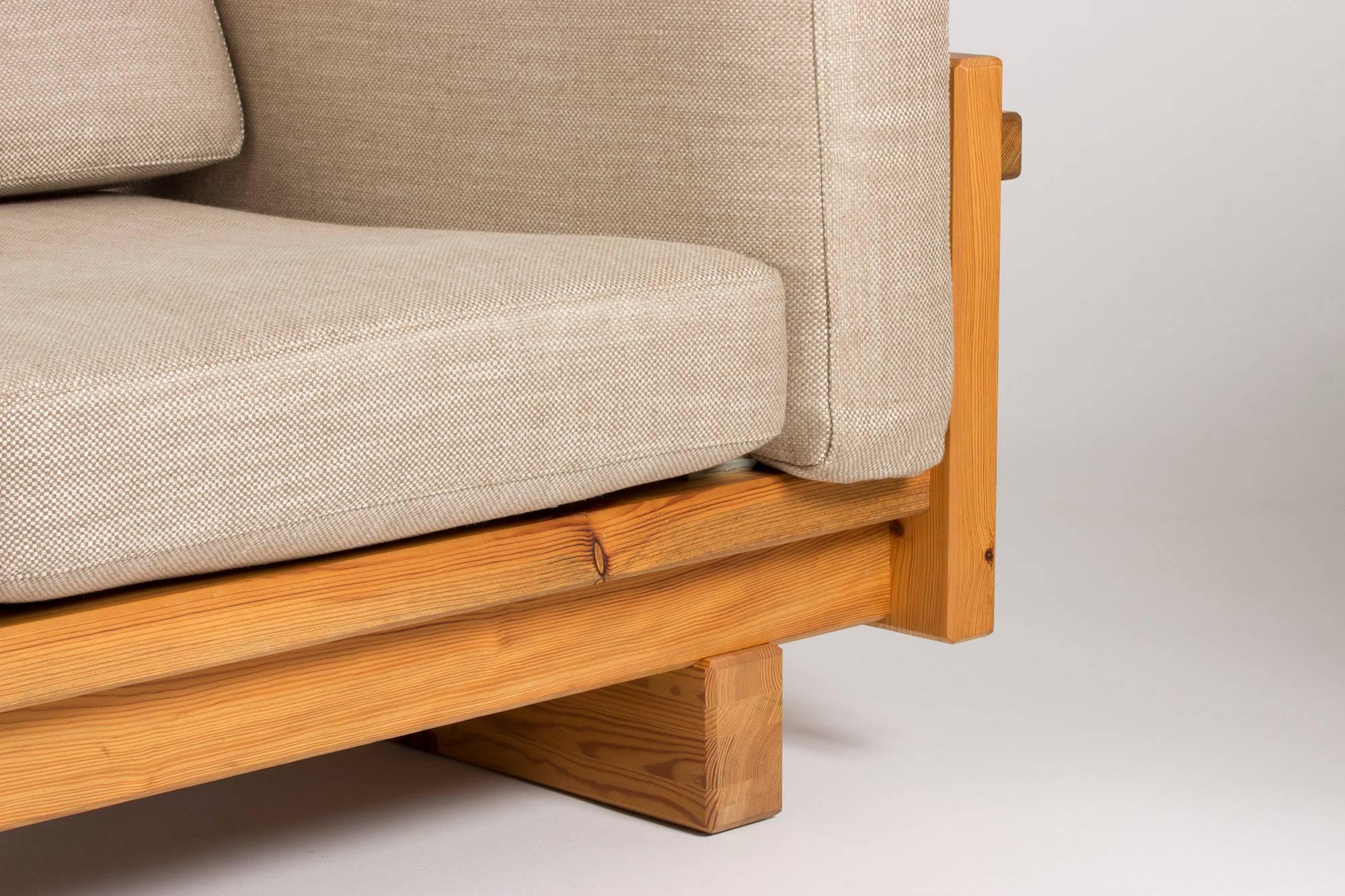 Scandinavian Modern Pine Sofa by Yngve Ekström