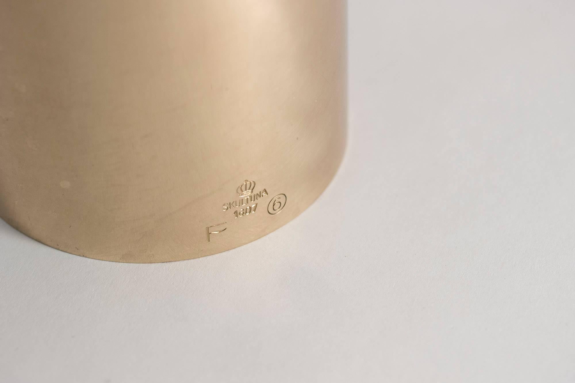 Brass Table Lamp by Pierre Forssell In Excellent Condition In Stockholm, SE