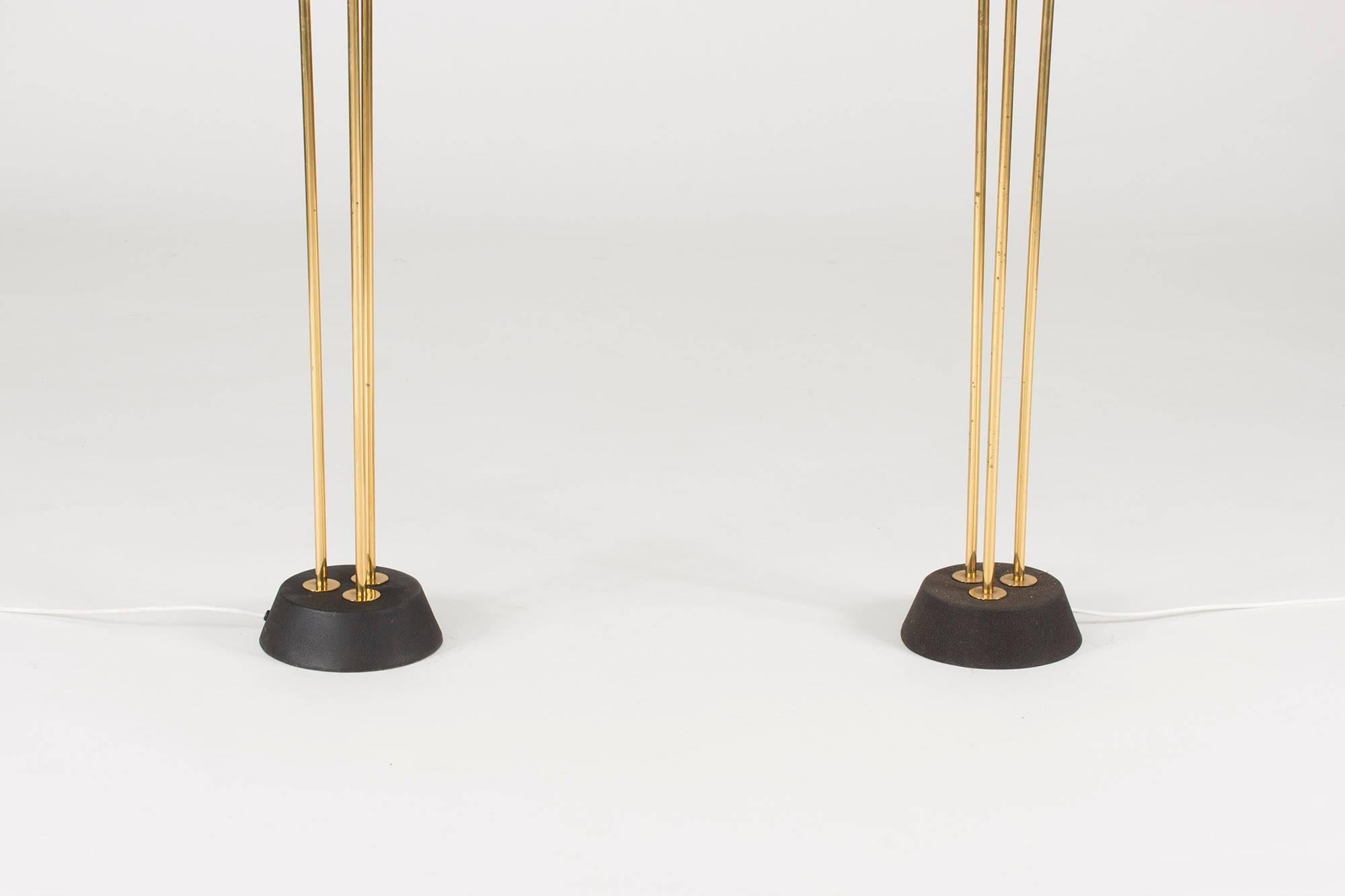 Pair of Floor Lamps from Malmö Metallvarufabrik In Excellent Condition In Stockholm, SE