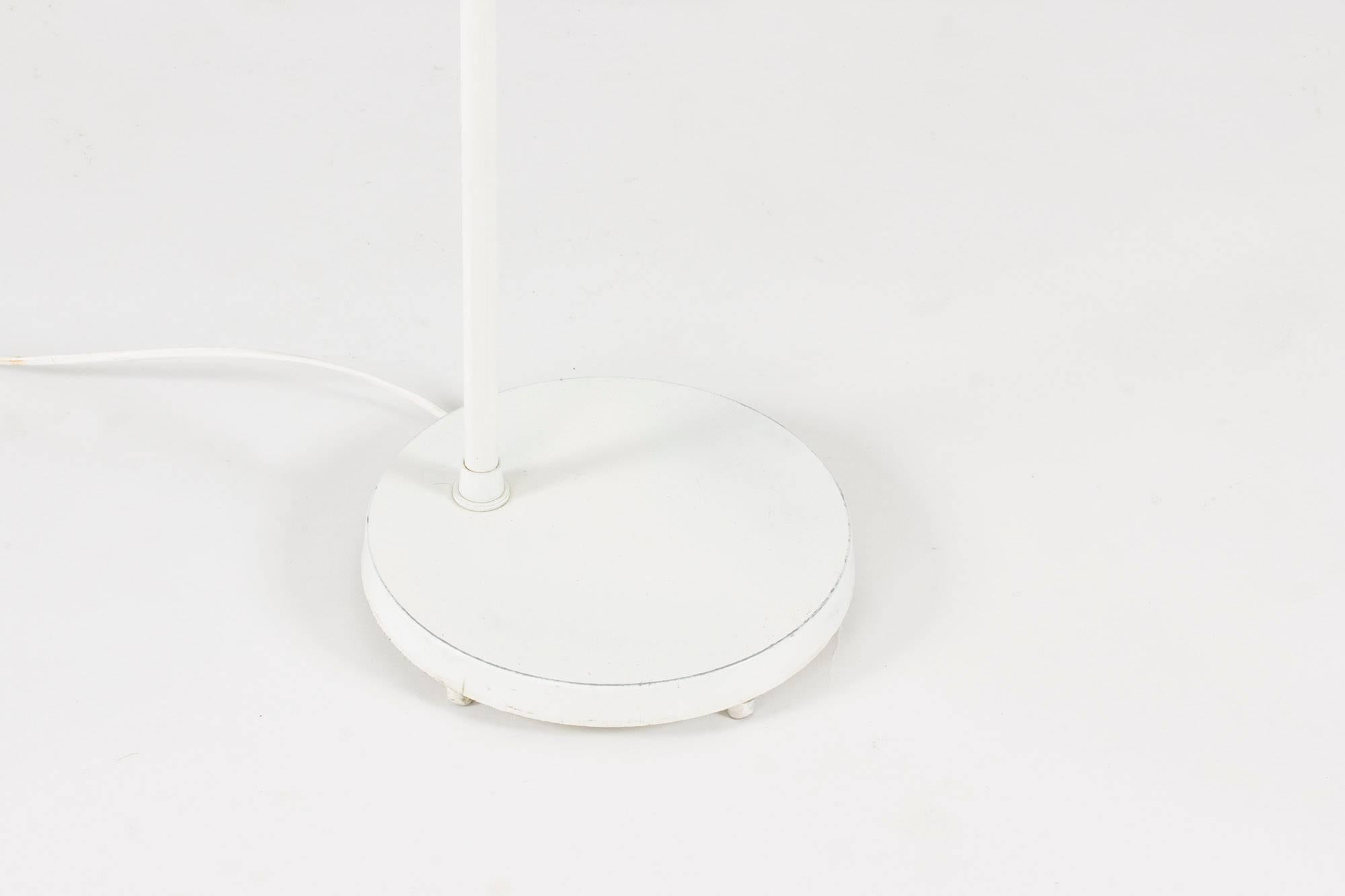 Mid-20th Century White Lacquer Floor Lamp by Bertil Brisborg