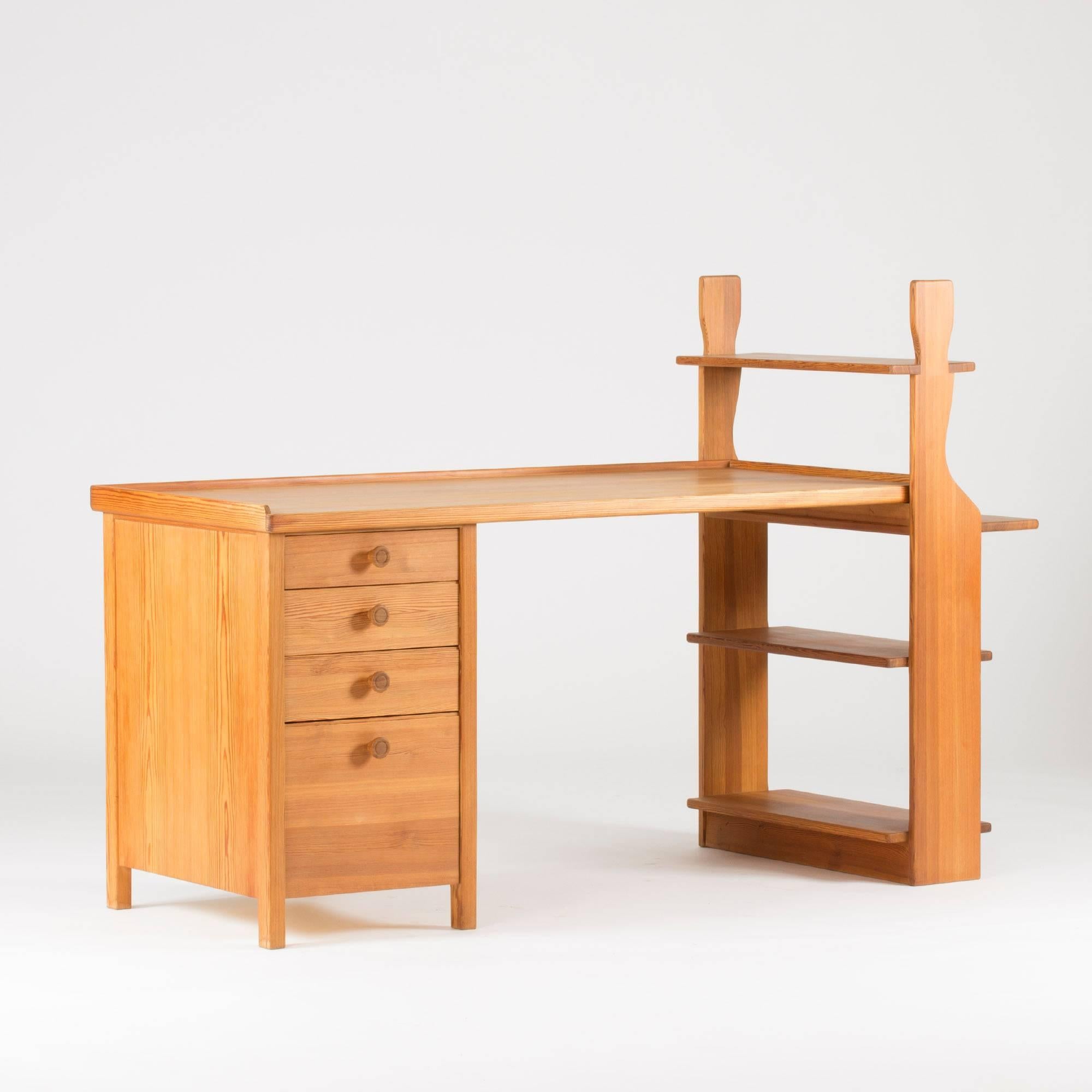 Swedish Pine Desk by Carl Malmsten