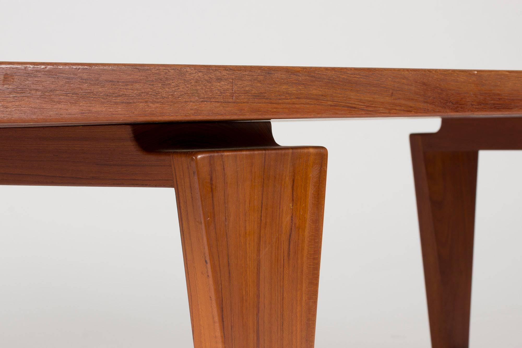 Teak Coffee Table by Illum Wikkelsø In Good Condition For Sale In Stockholm, SE