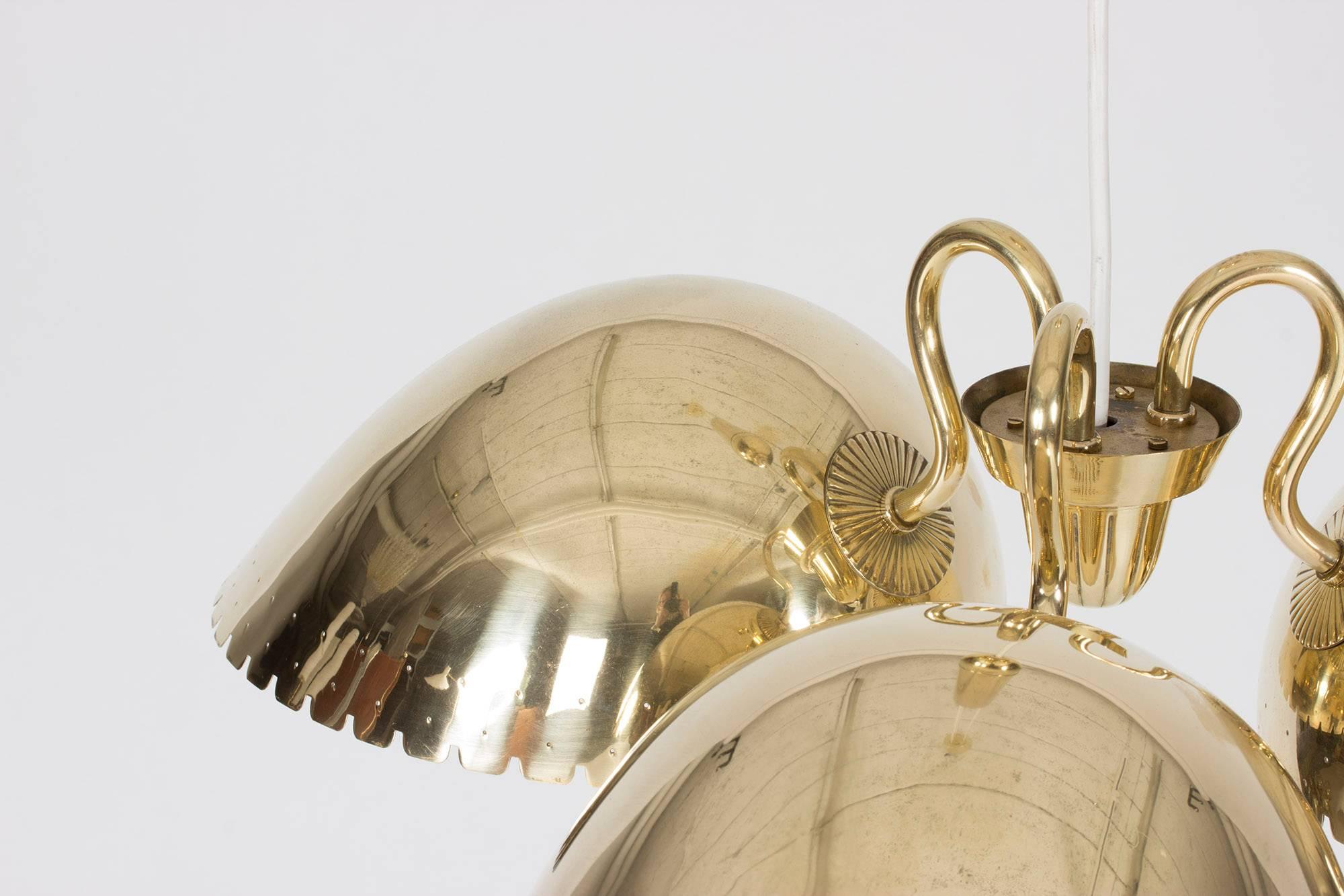 Brass Ceiling Lamp by Carl-Axel Acking 1