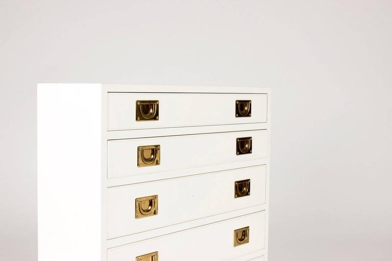 White Lacquered Chest Of Drawers From Nk At 1stdibs