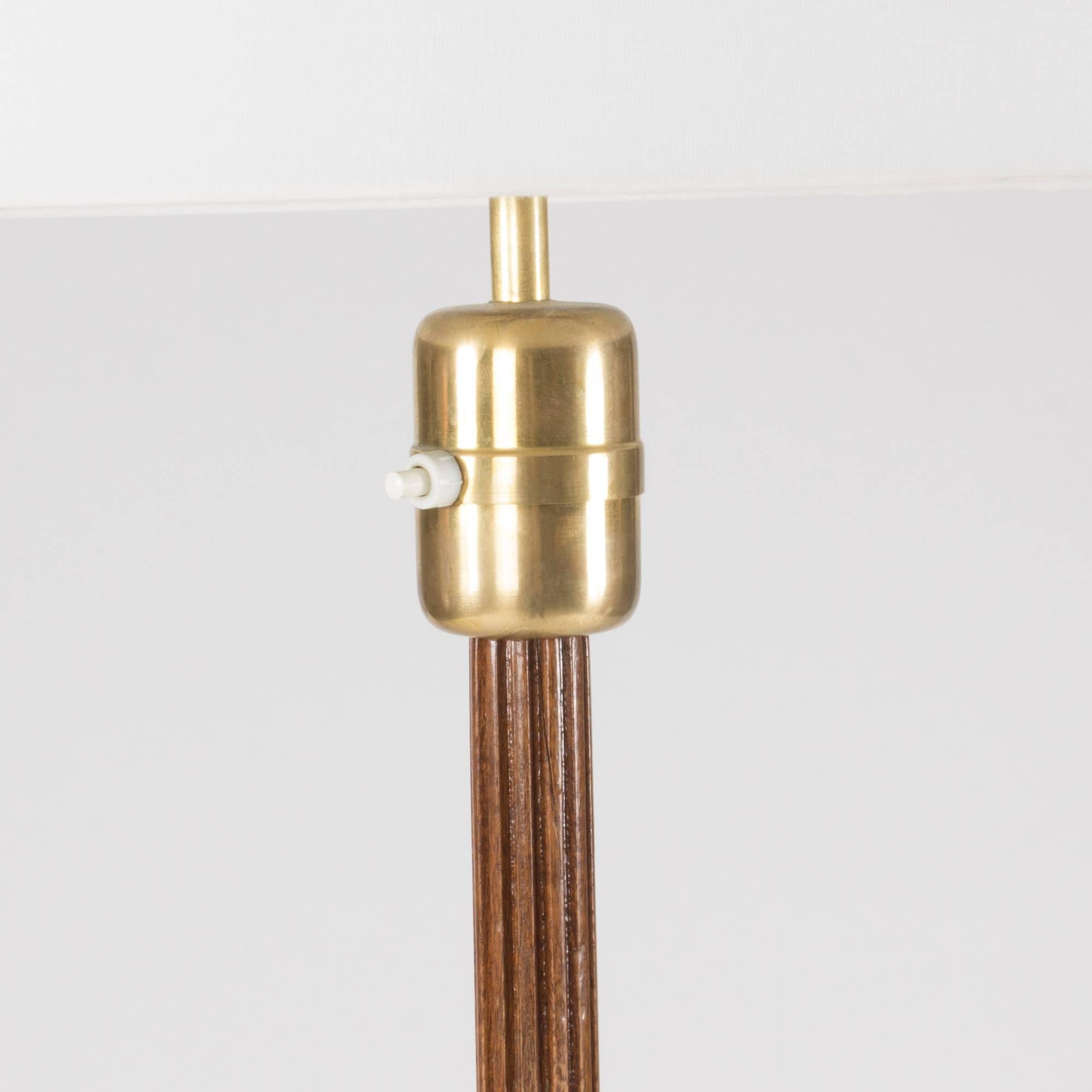 Mahogany Floor Lamp by Hans Bergström In Excellent Condition In Stockholm, SE
