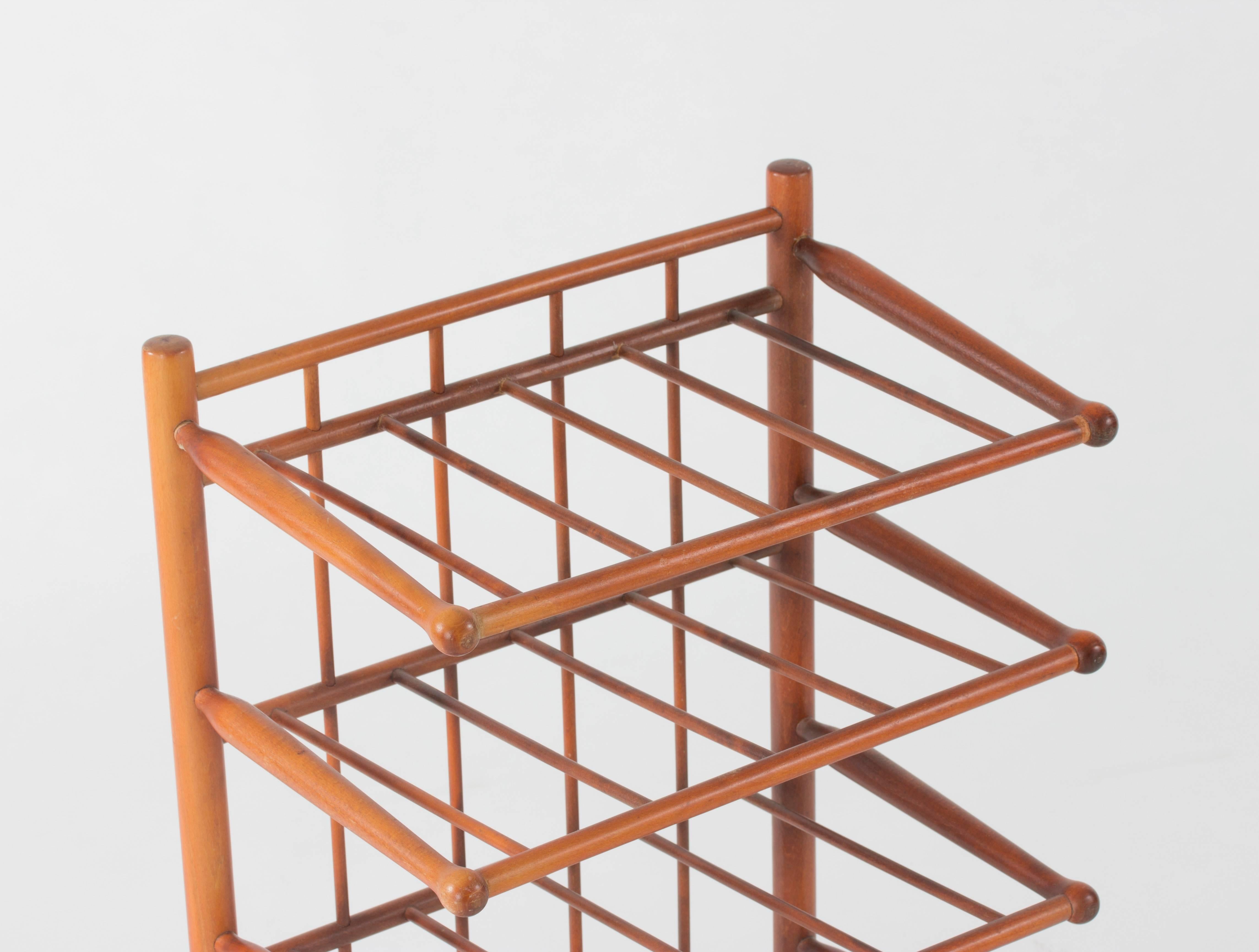 Scandinavian Modern Mahogany Book Stand in the Style of Josef Frank