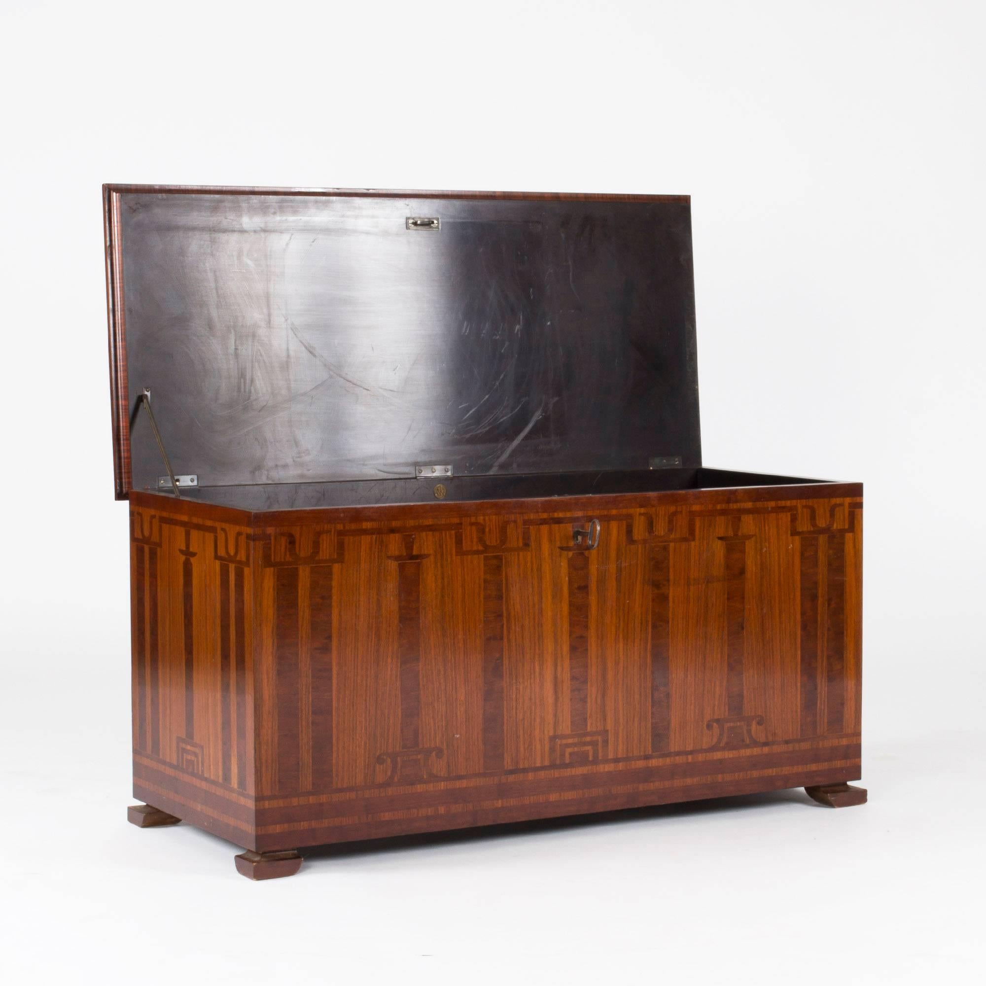 Art Deco Chest with Inlays by Carl Malmsten In Excellent Condition In Stockholm, SE