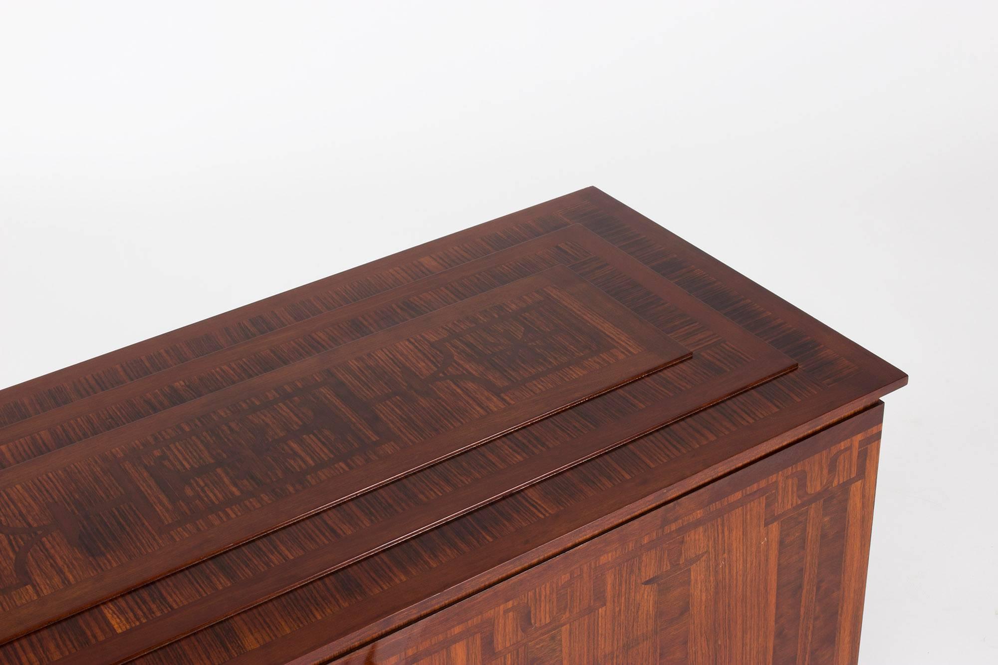 Early 20th Century Art Deco Chest with Inlays by Carl Malmsten