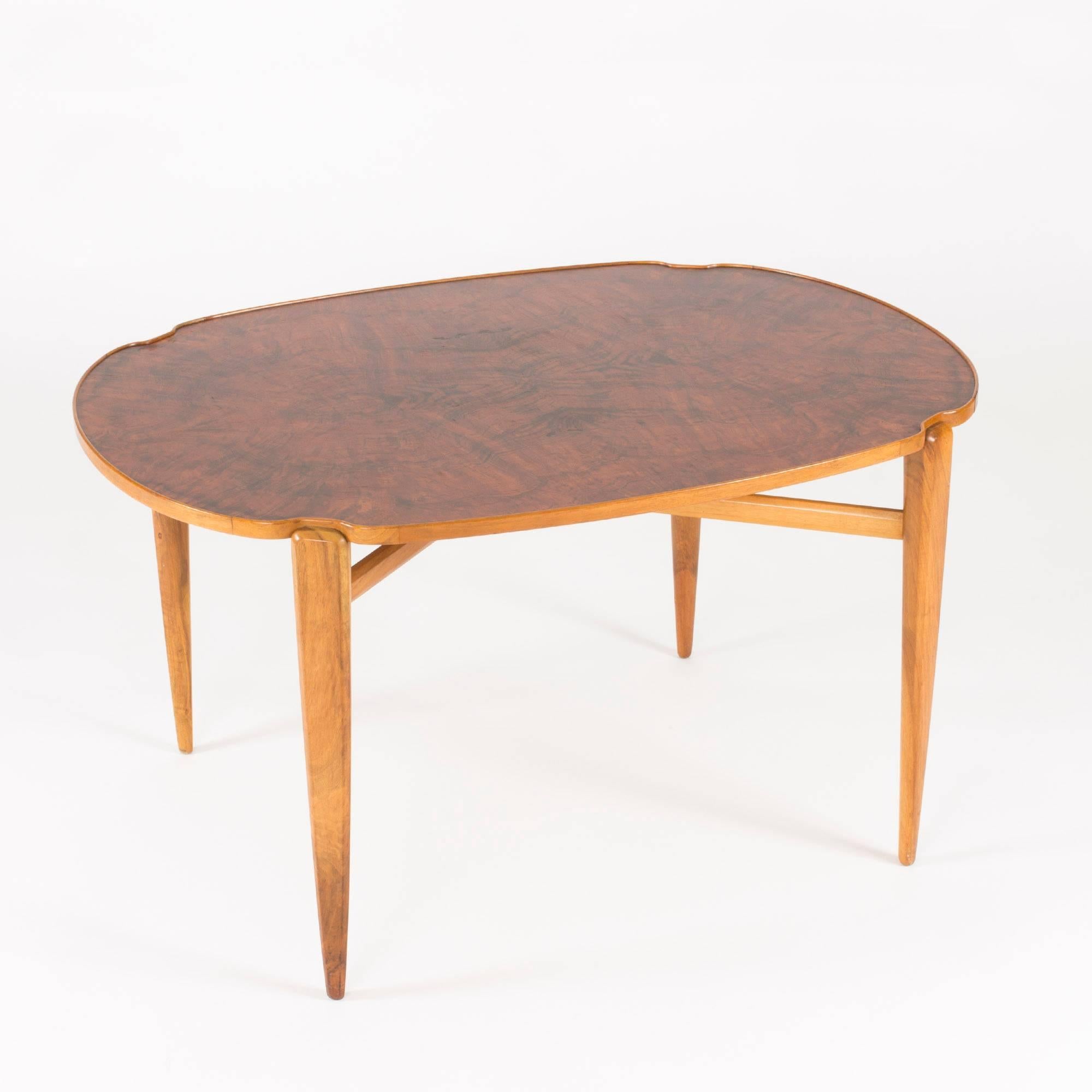 Mid-Century Modern Walnut Root Coffee Table by Axel Larsson