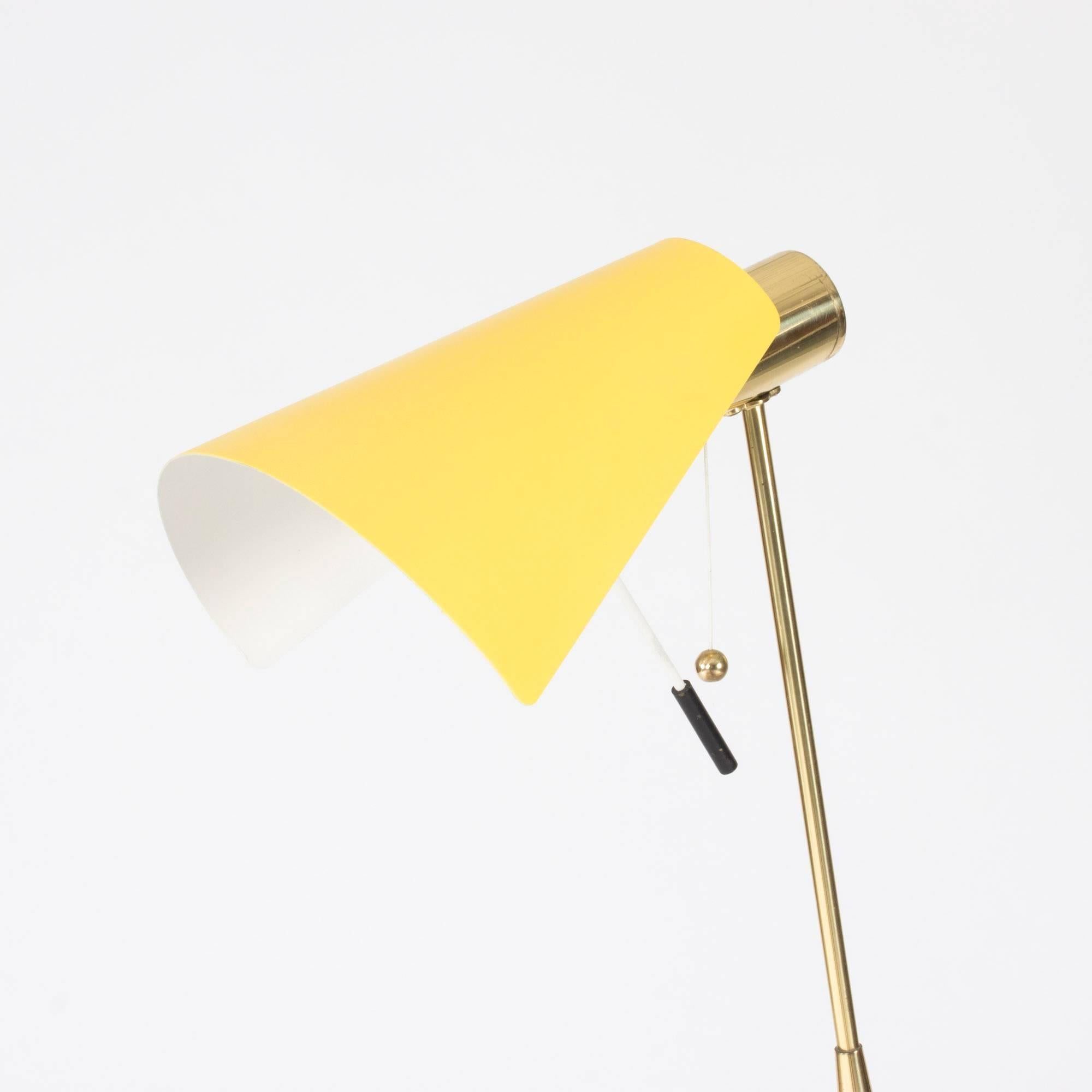 Black and Yellow Floor Lamp from Falkenbergs Belysning In Excellent Condition In Stockholm, SE