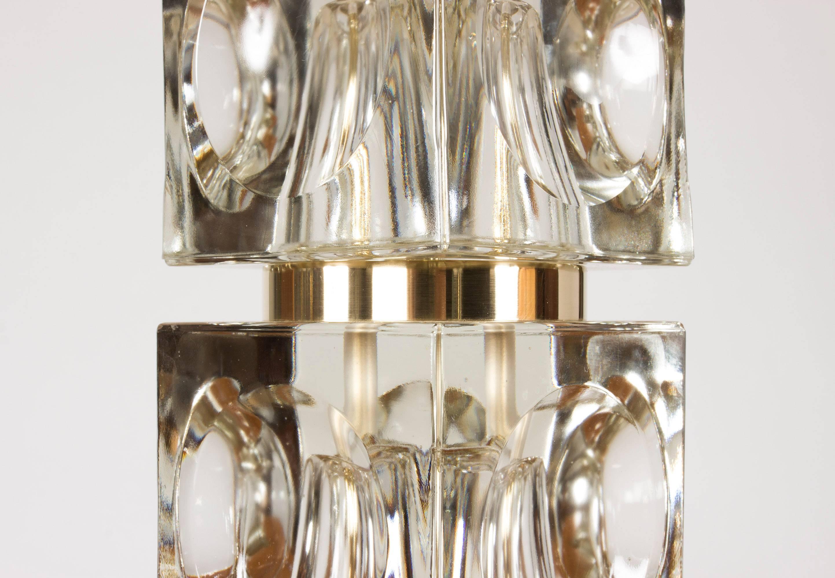 Swedish 1960s Crystal Table Lamp In Good Condition In Stockholm, SE
