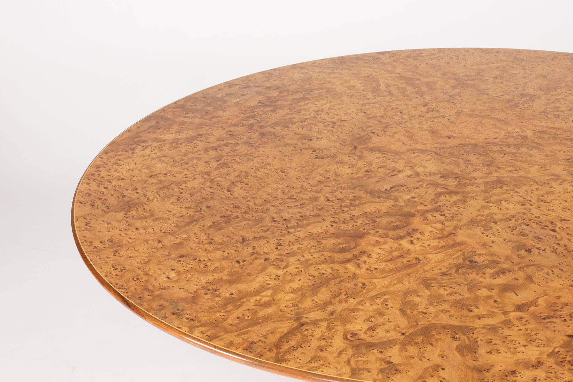 Mid-20th Century Alder Root Dining Table by Josef Frank